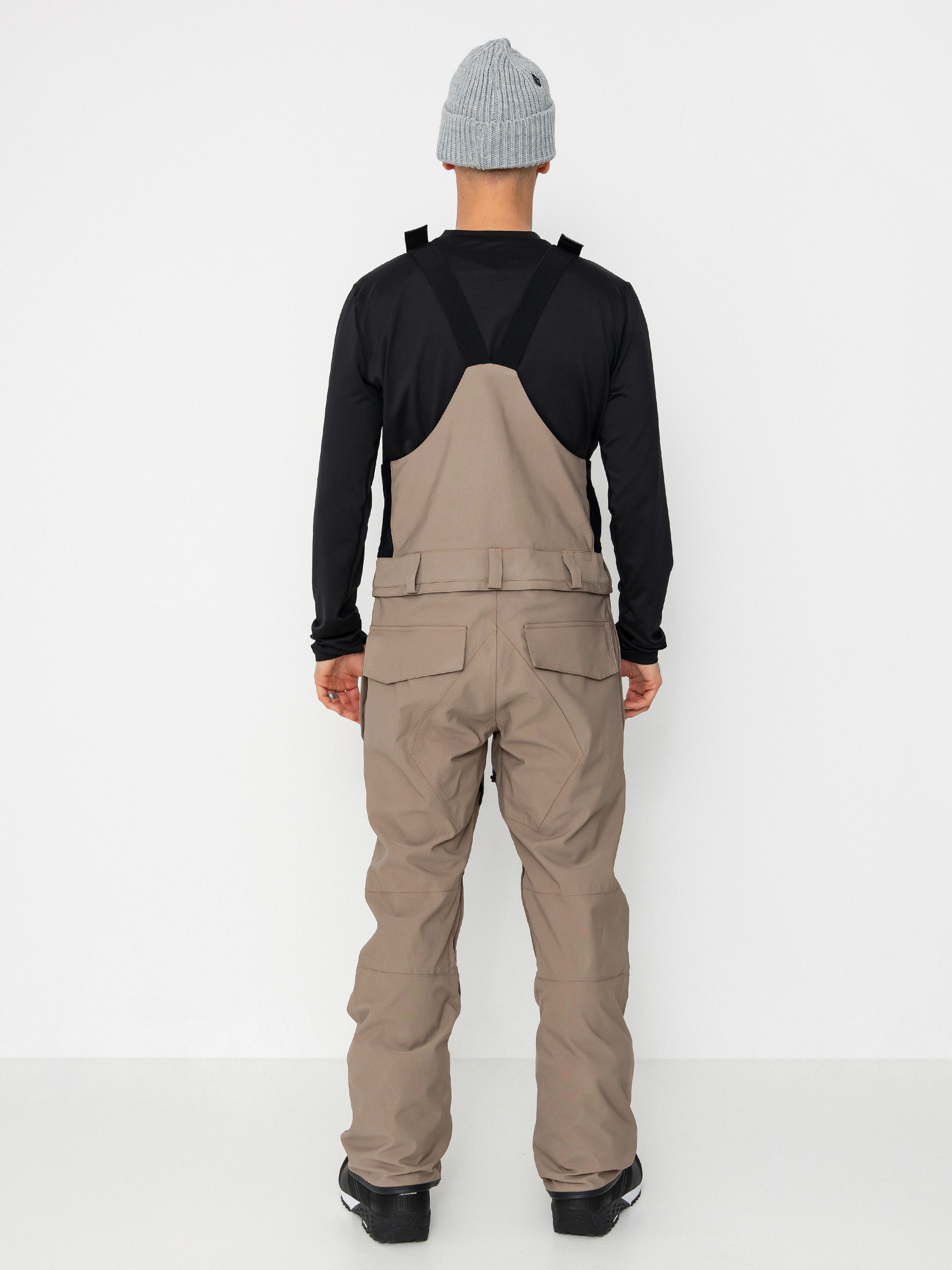 Mens Volcom Snowboard pants Roan Bib Overall (chestnut brown)