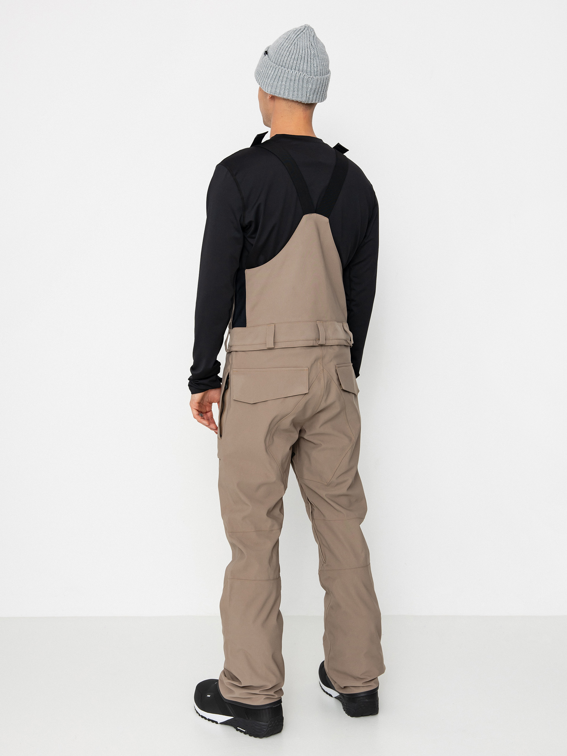 Mens Volcom Snowboard pants Roan Bib Overall (chestnut brown)