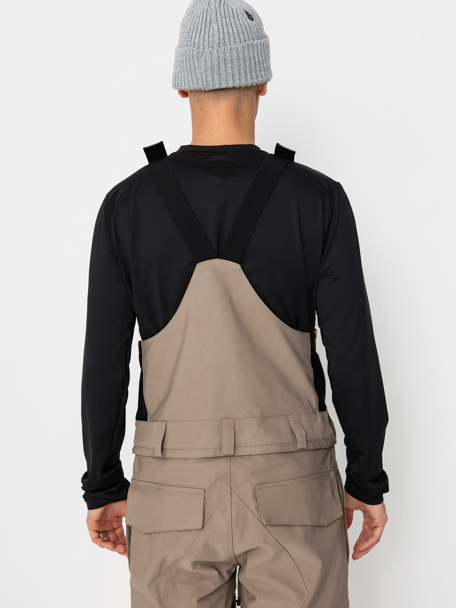 Mens Volcom Snowboard pants Roan Bib Overall (chestnut brown)