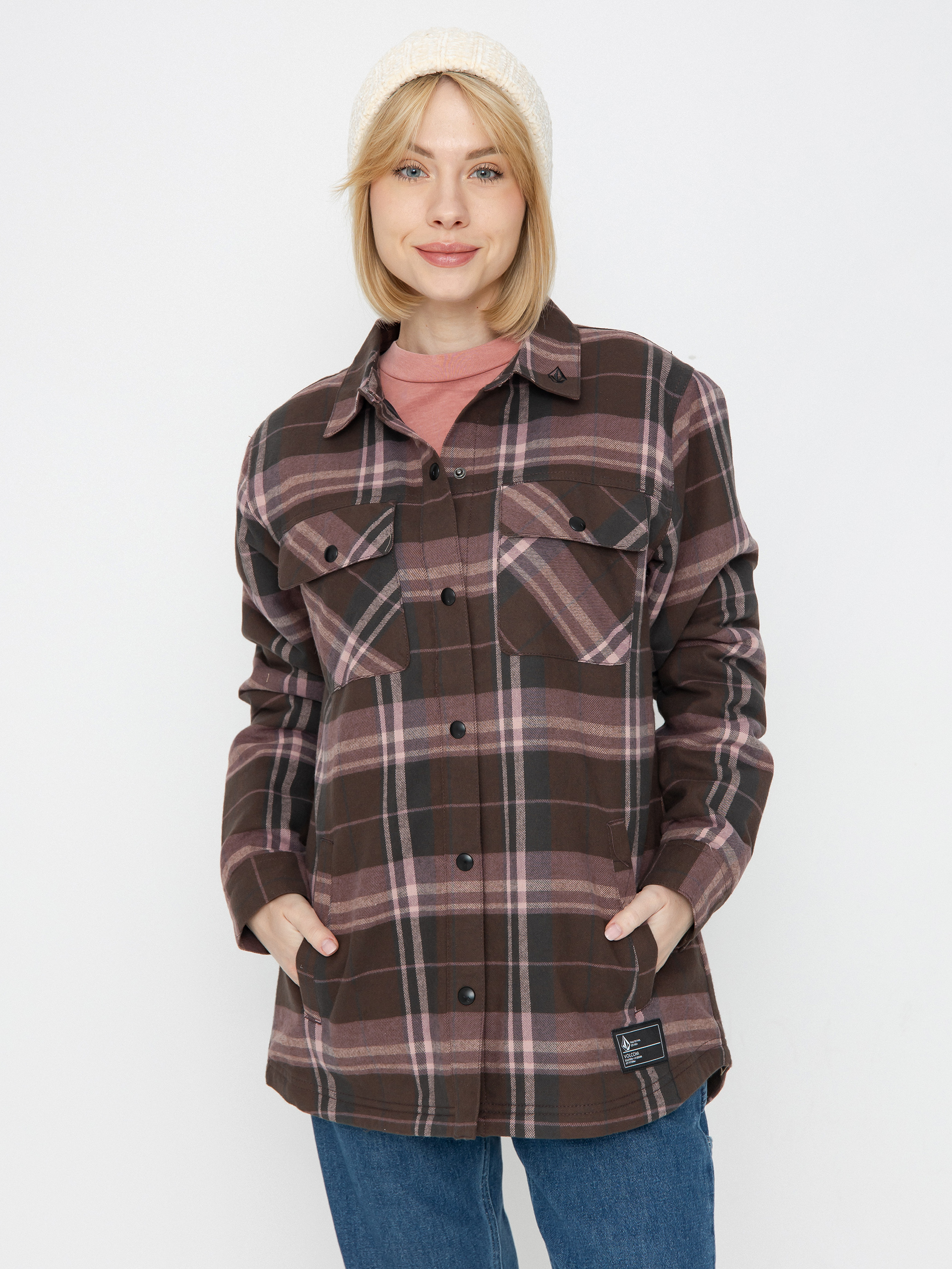 Volcom Snowboard Jacke Ins Riding Flannel Wmn (dusty lavender)