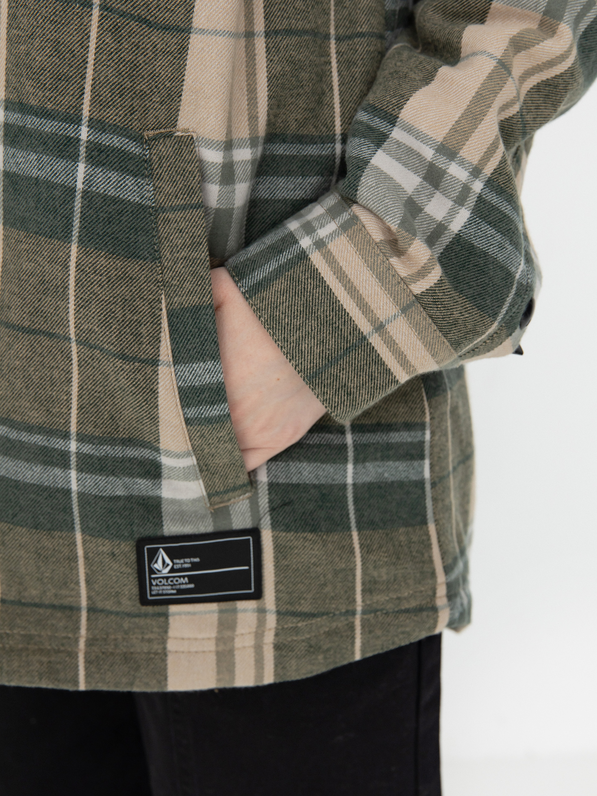 Womens Volcom Snowboard jacket Ins Riding Flannel (sand)