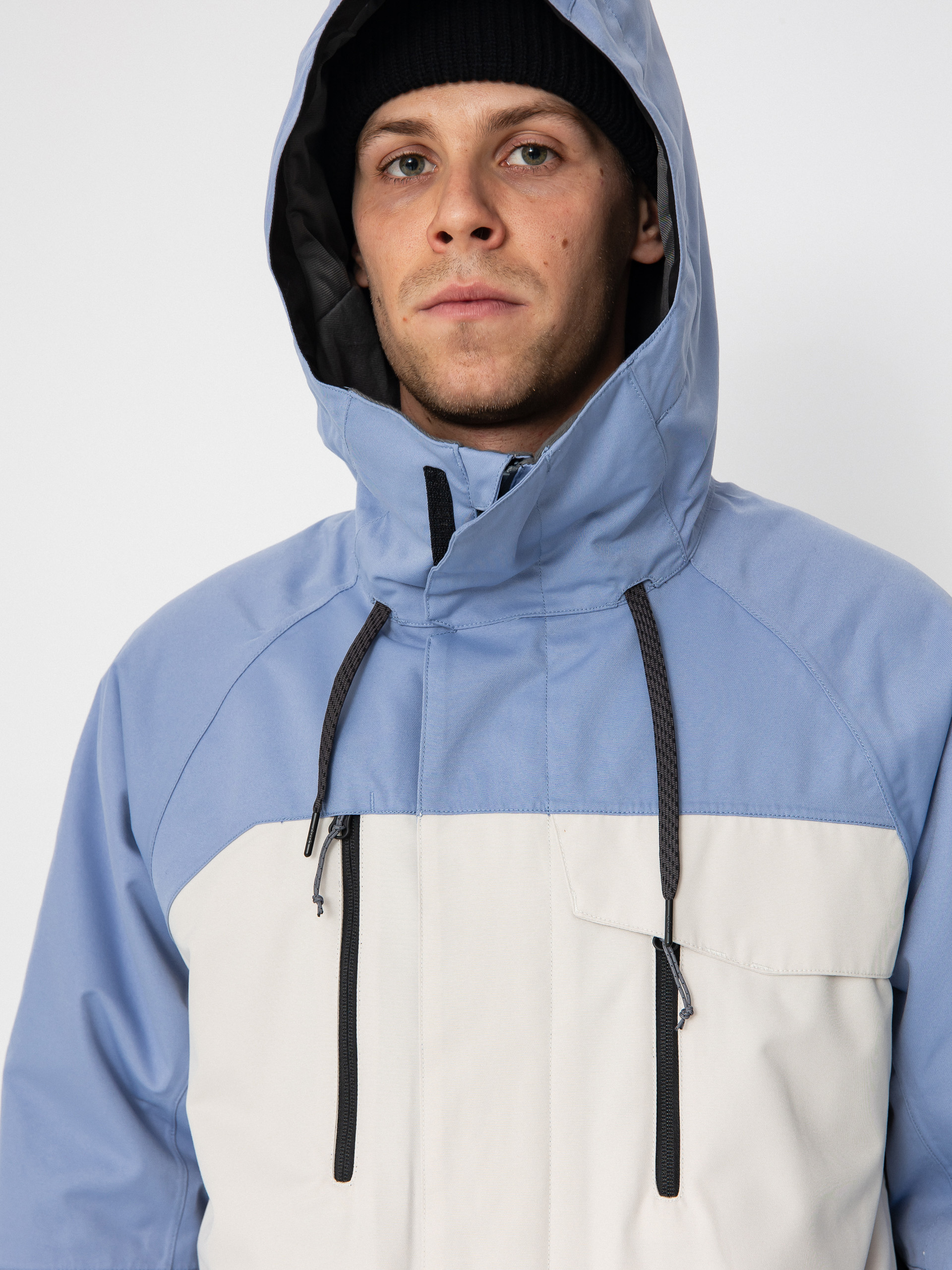 Mens 686 Geo Insulated Snowboard jacket (purple impression colorblock)