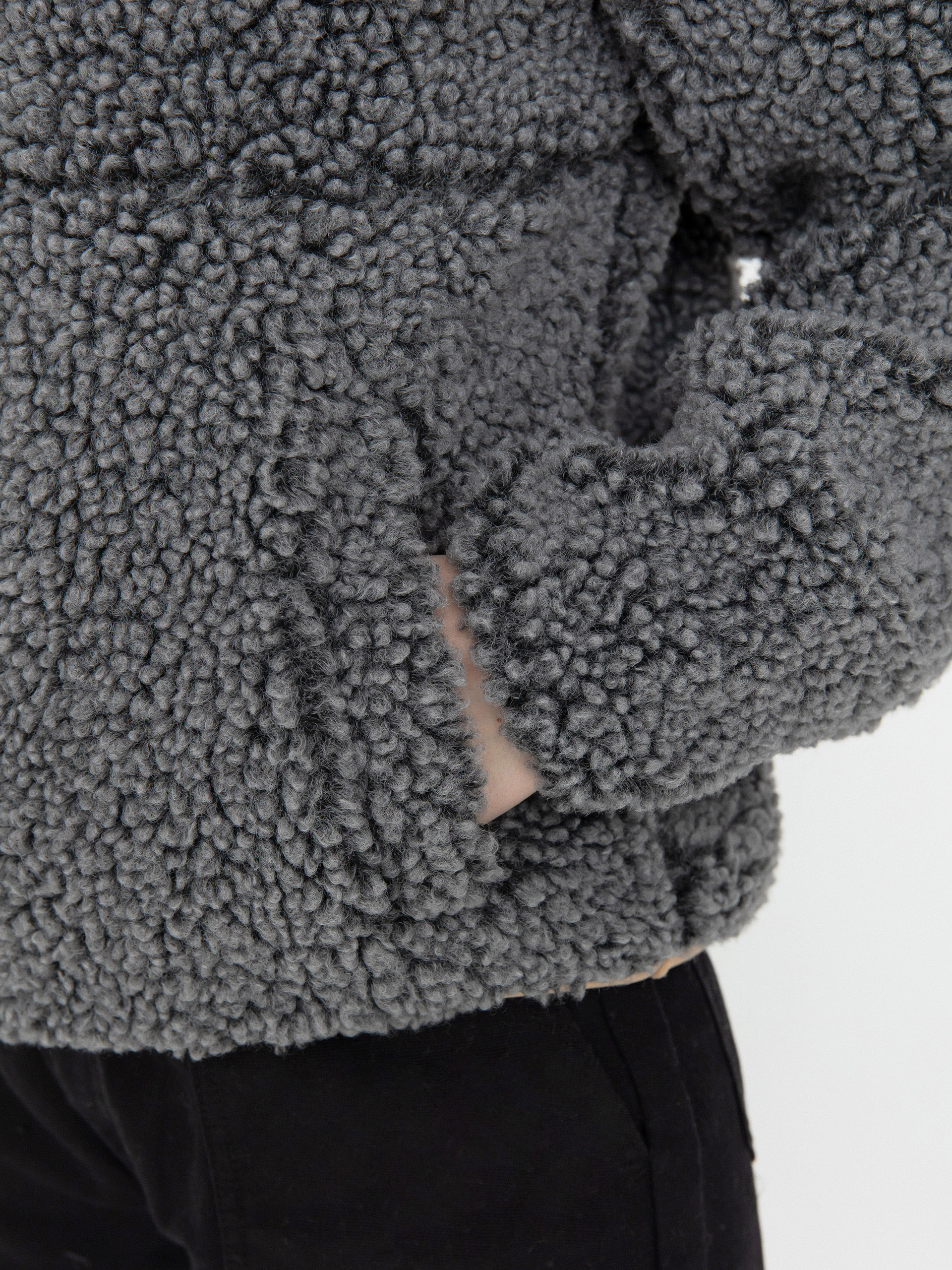 Damen Billabong Fleece Jacke Horizon Mock Neck (charcoal)