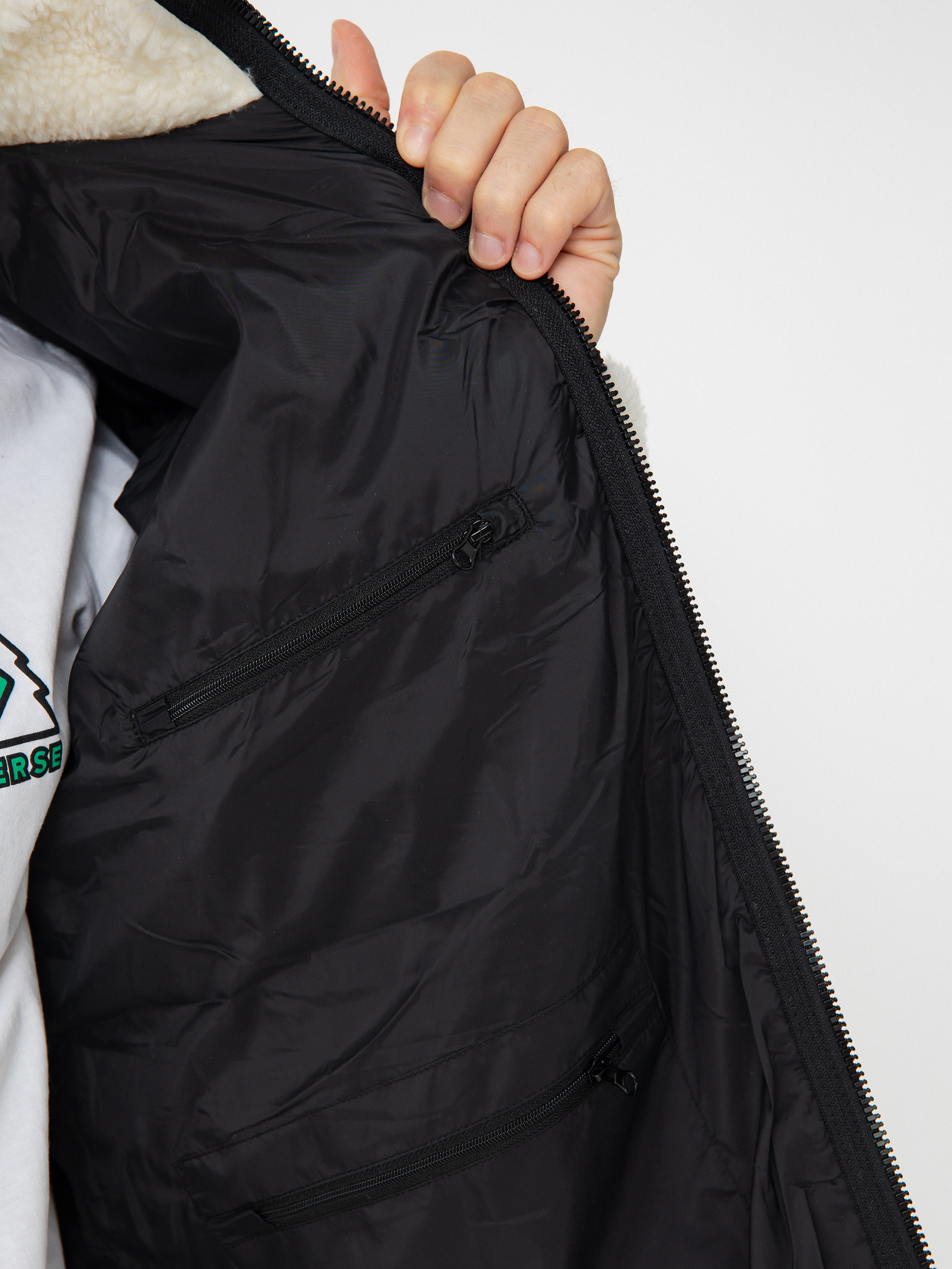 OBEY Jacket Icon Face Sherpa (unbleached)