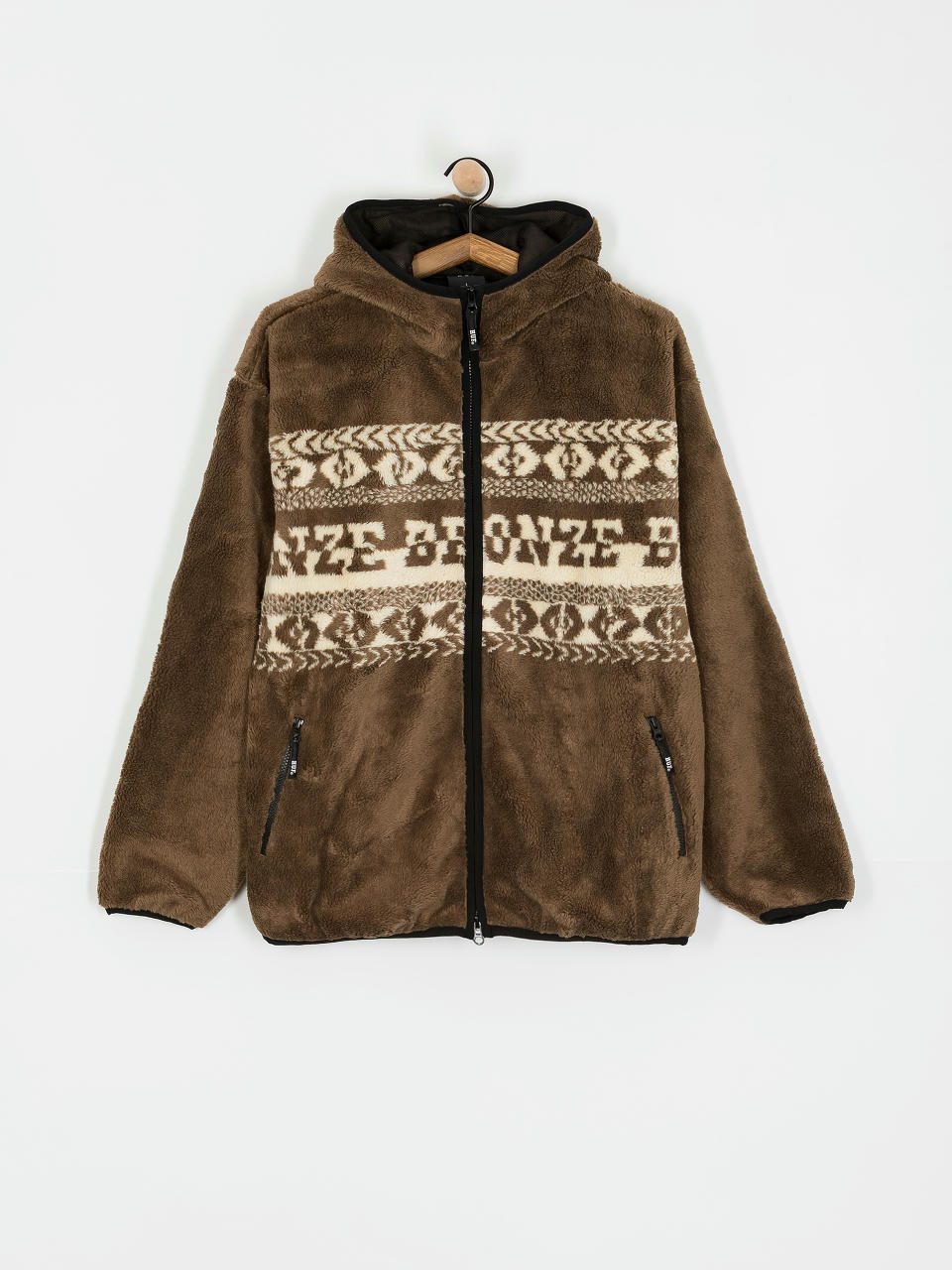 HUF Fleece Jacke X Bronze High Pile (brown)