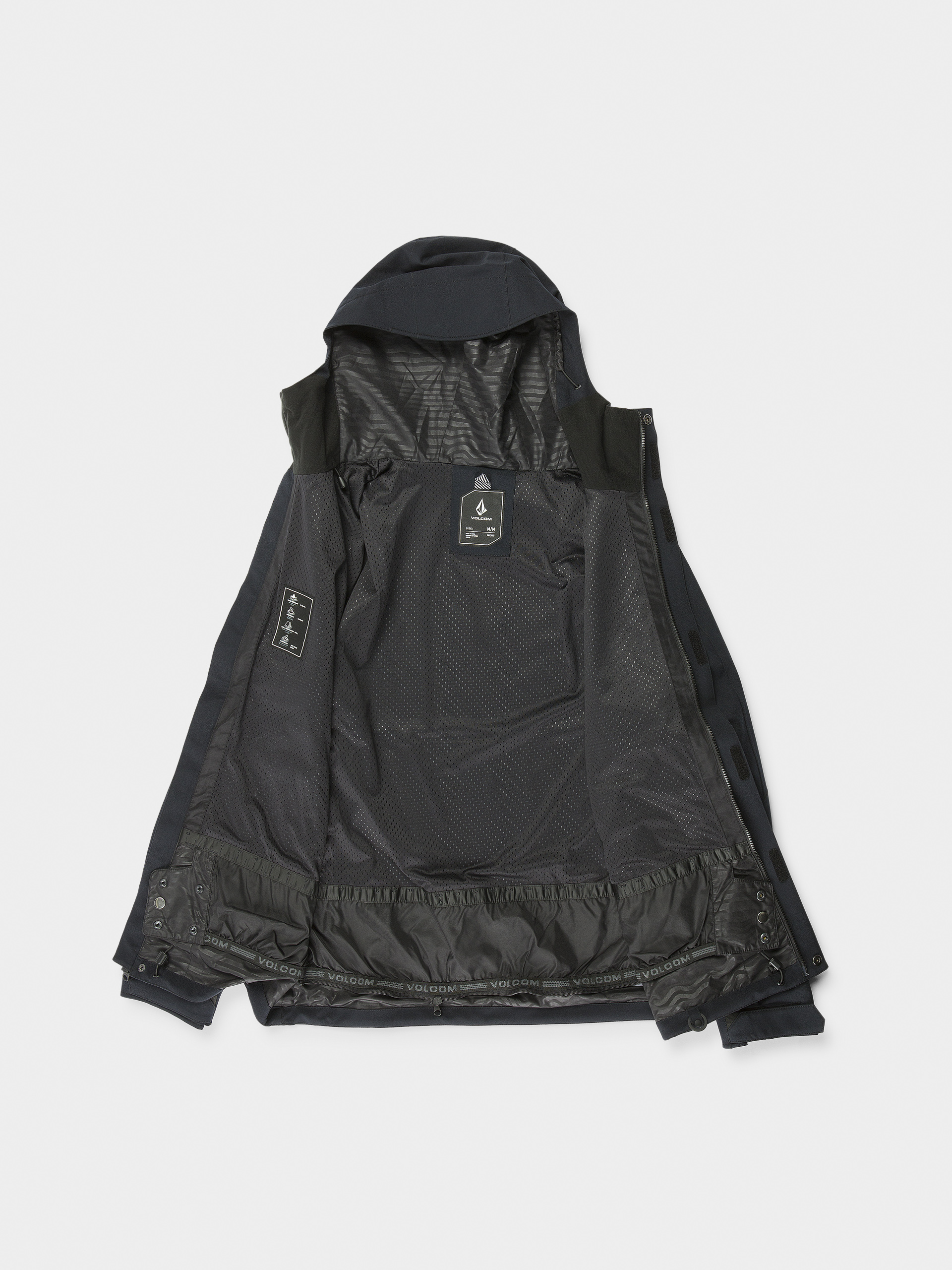 Mens Volcom Snowboard jacket Brighton Full Zip (black)