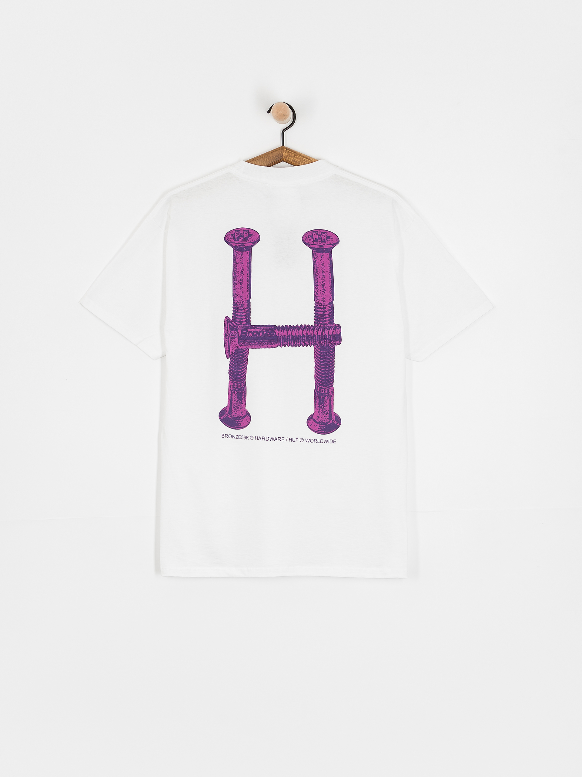 HUF T-Shirt X Bronze H Bolts TT (white)