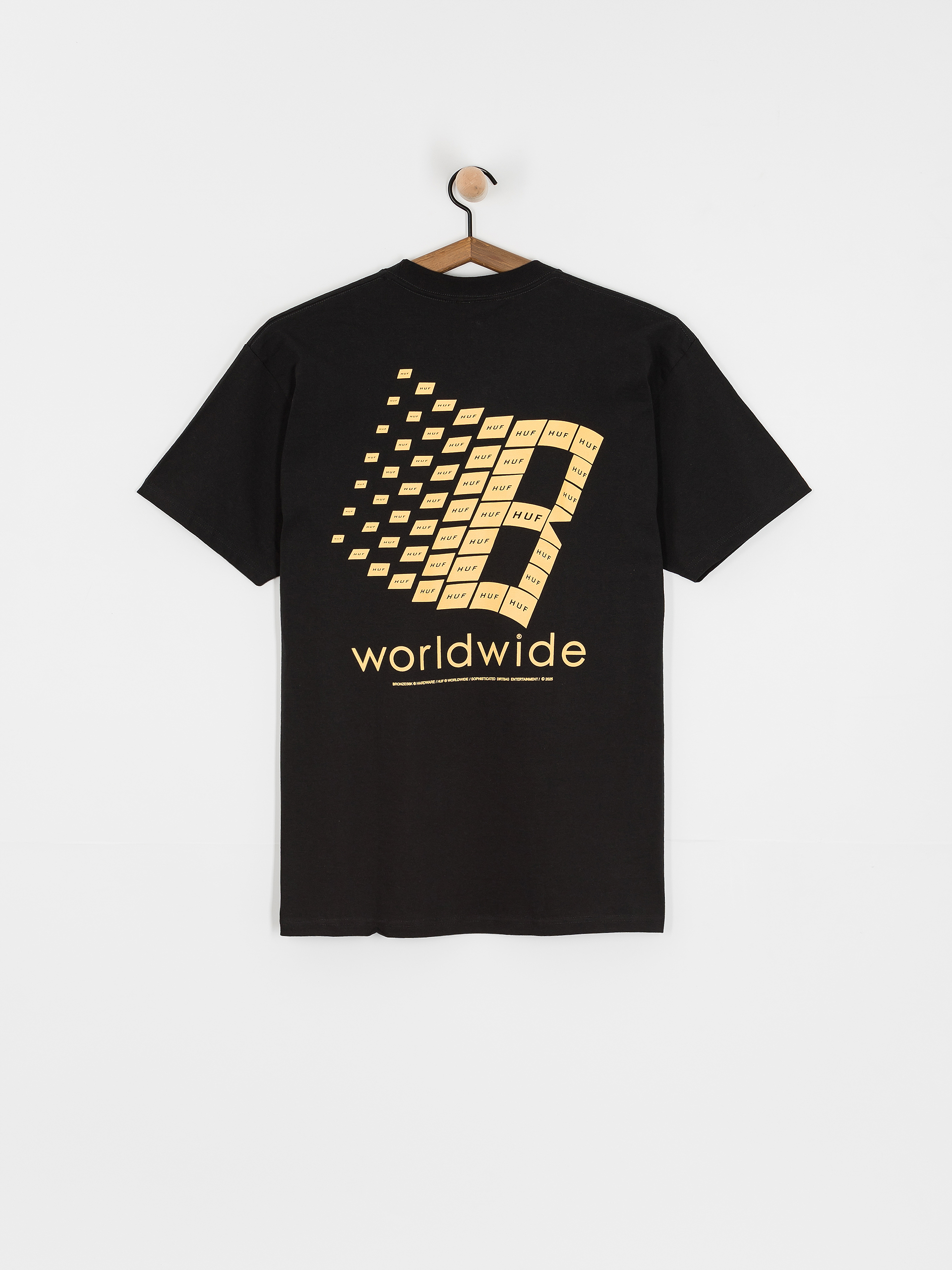 HUF T-Shirt X Bronze Worldwide (black)