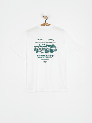 Carhartt WIP T-Shirt Runaway (white/malachite)