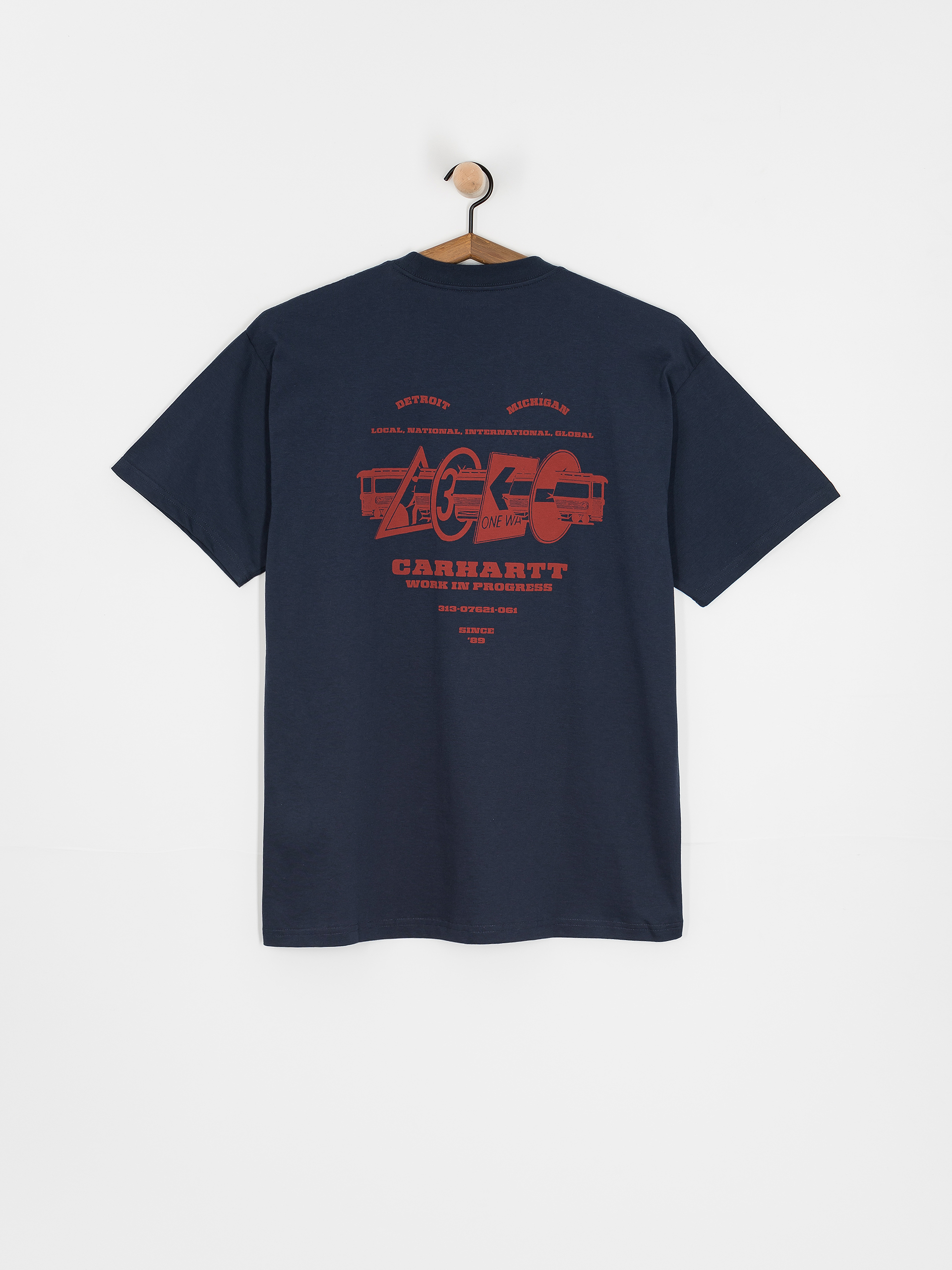 Carhartt WIP T-Shirt Runaway (blue/vermillion)