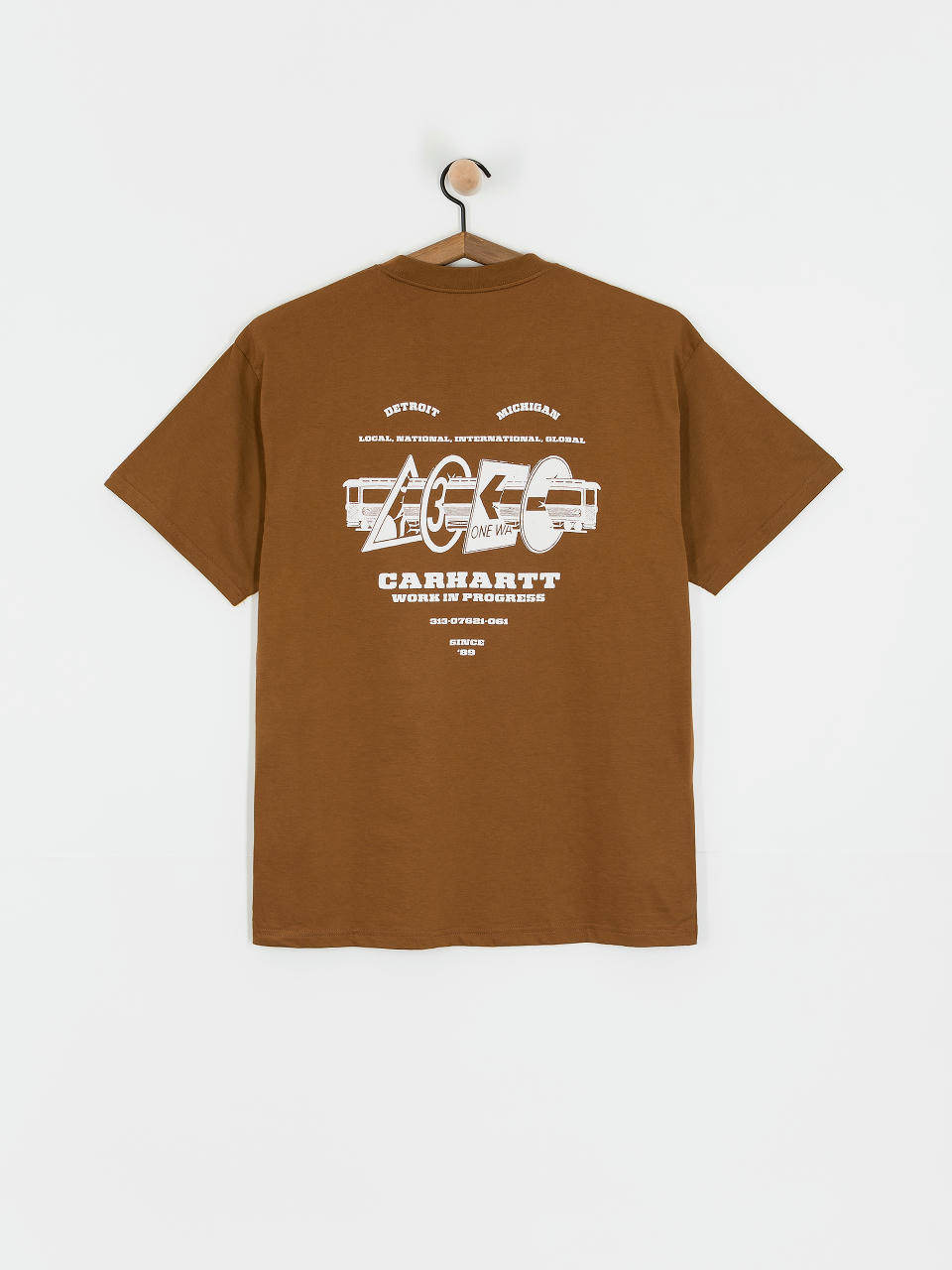 Carhartt WIP T-Shirt Runaway (hamilton brown/white)