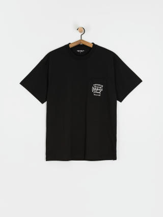 Carhartt WIP T-Shirt Fragments Pocket (black/white)