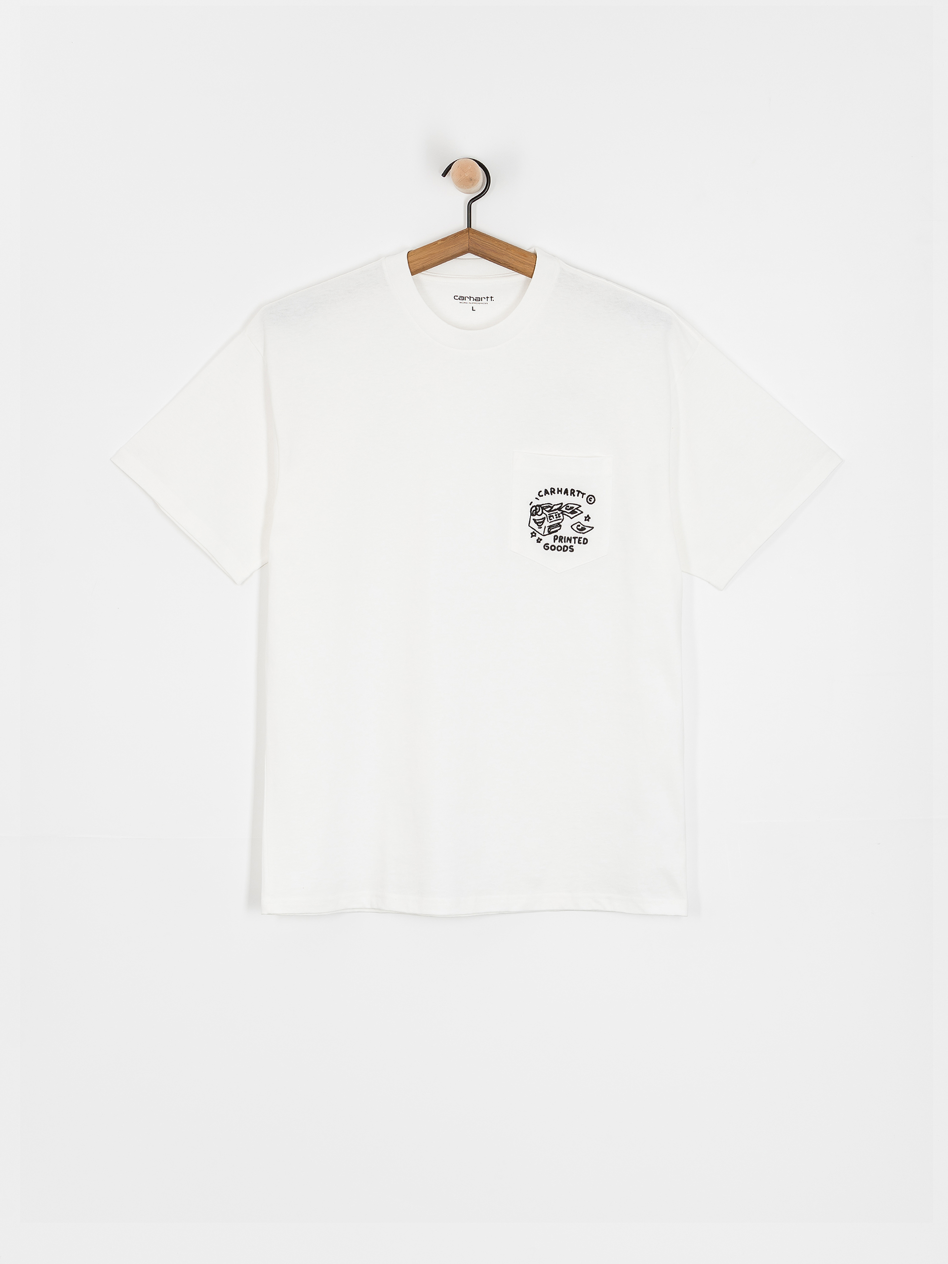 Carhartt WIP T-Shirt Fragments Pocket (white/black)