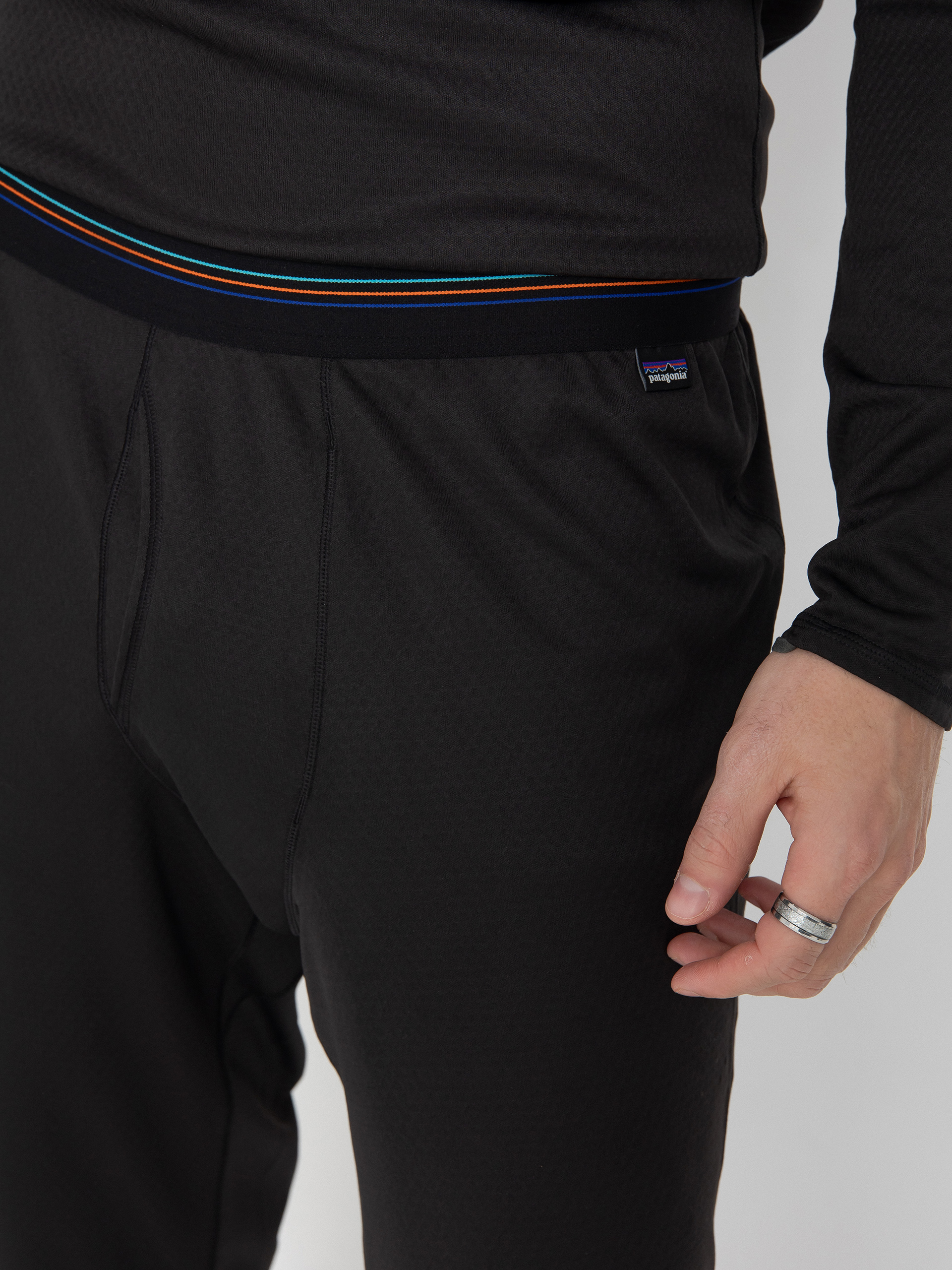 Mens Patagonia Cap MW Bottoms Active leggings (black)