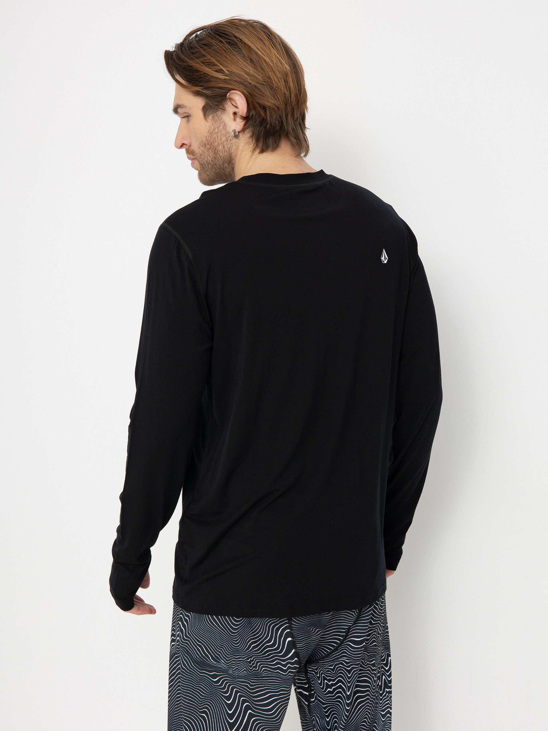 Mens Volcom Longsleeve M Merino Blend Crew (black)
