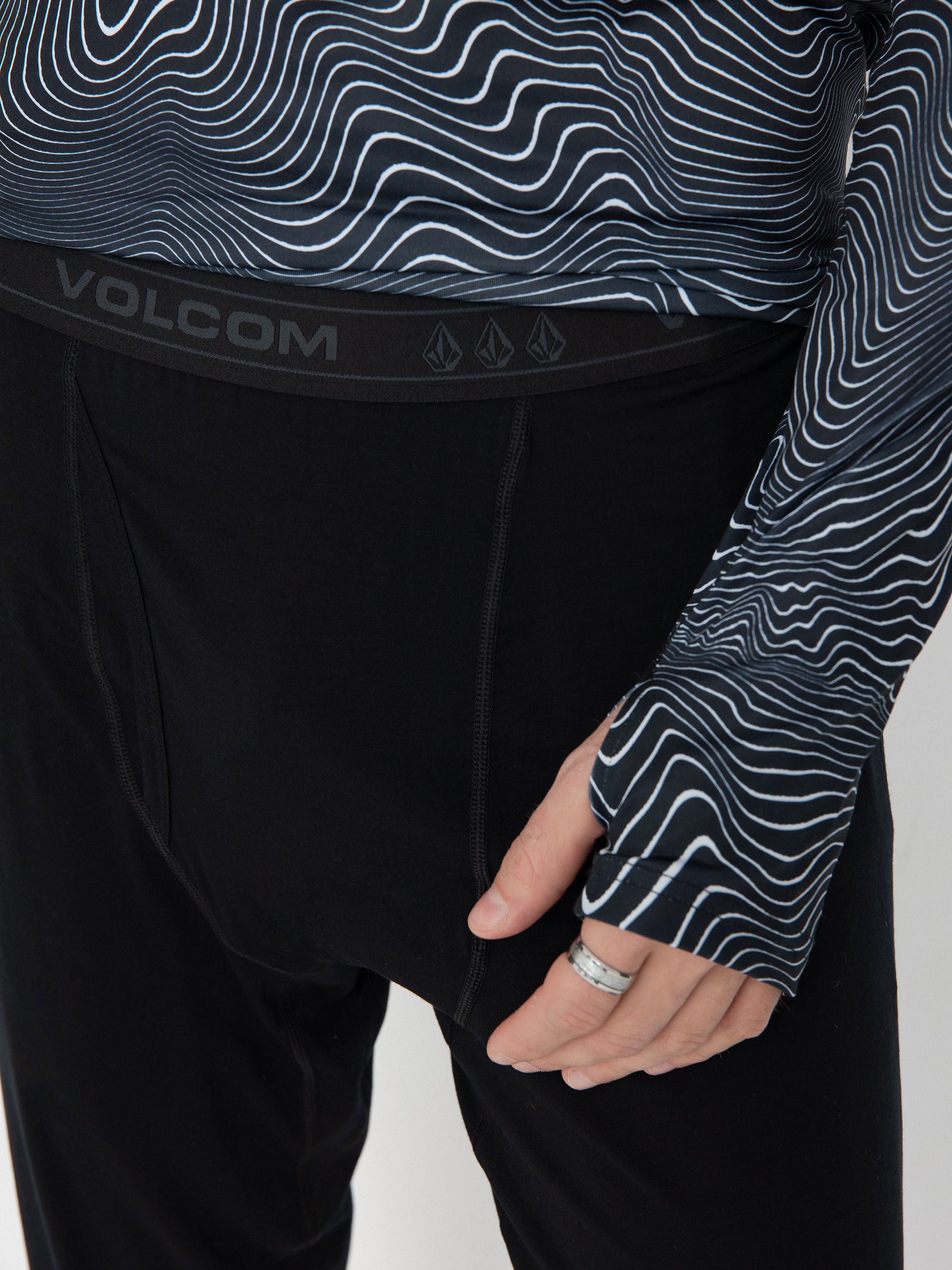 Mens Volcom Active leggings M Merino Blend (black)