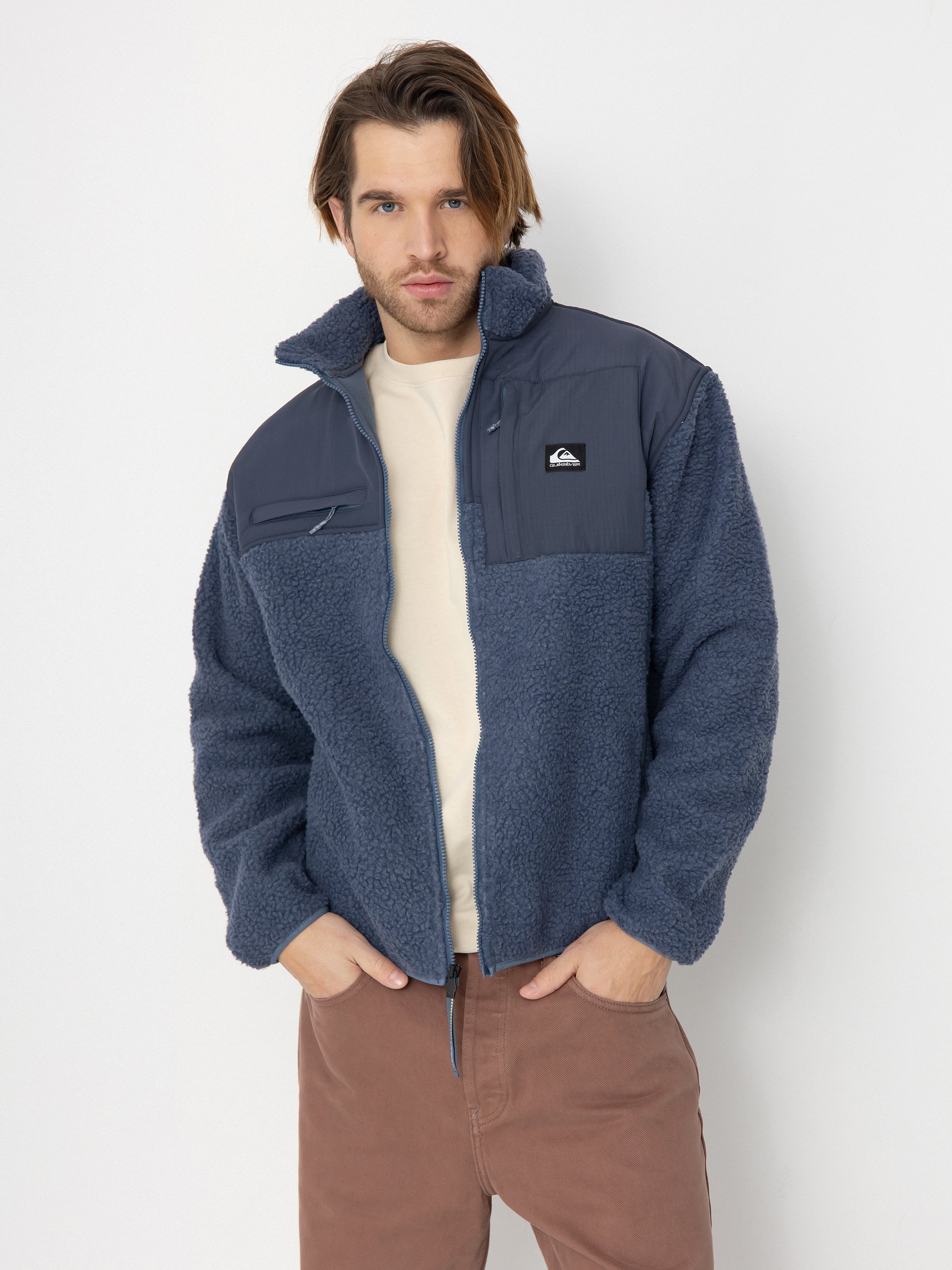 Quiksilver Shallow Water FZ Fleece Jacke (vintage indigo)