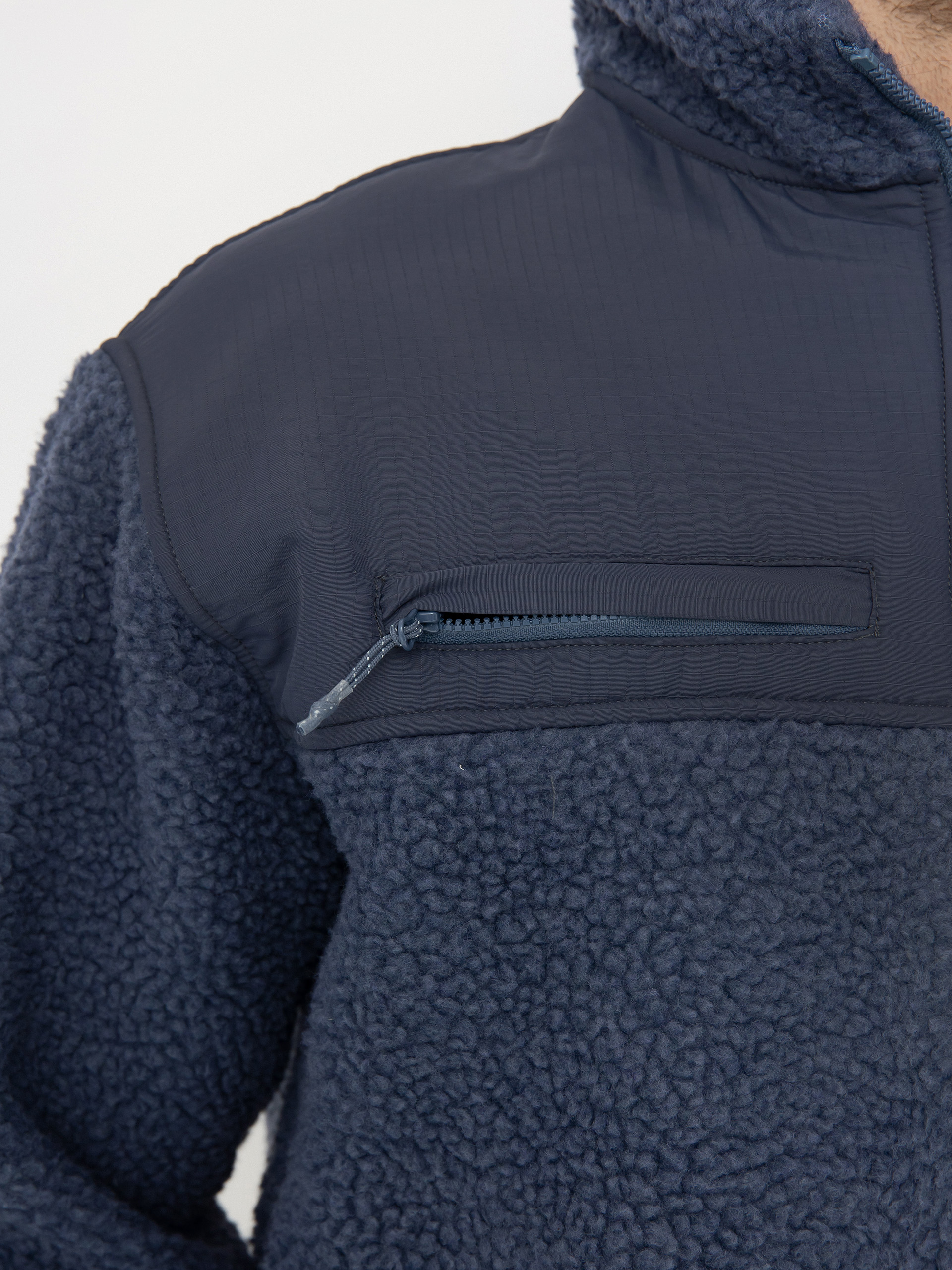 Mens Quiksilver Shallow Water FZ Fleece  (vintage indigo)