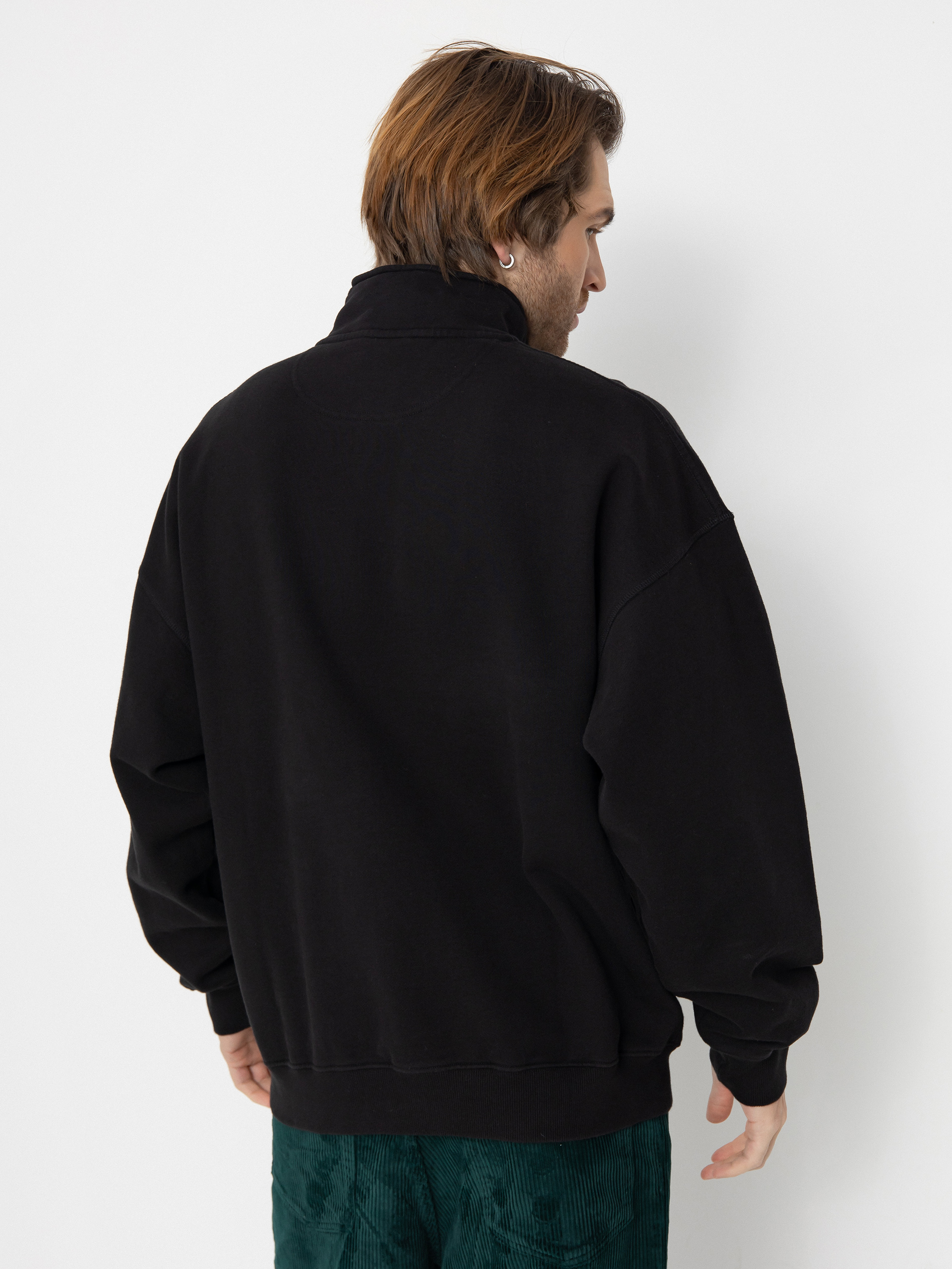 Polar Skate Sweatshirt Frankie Half Zip (black)