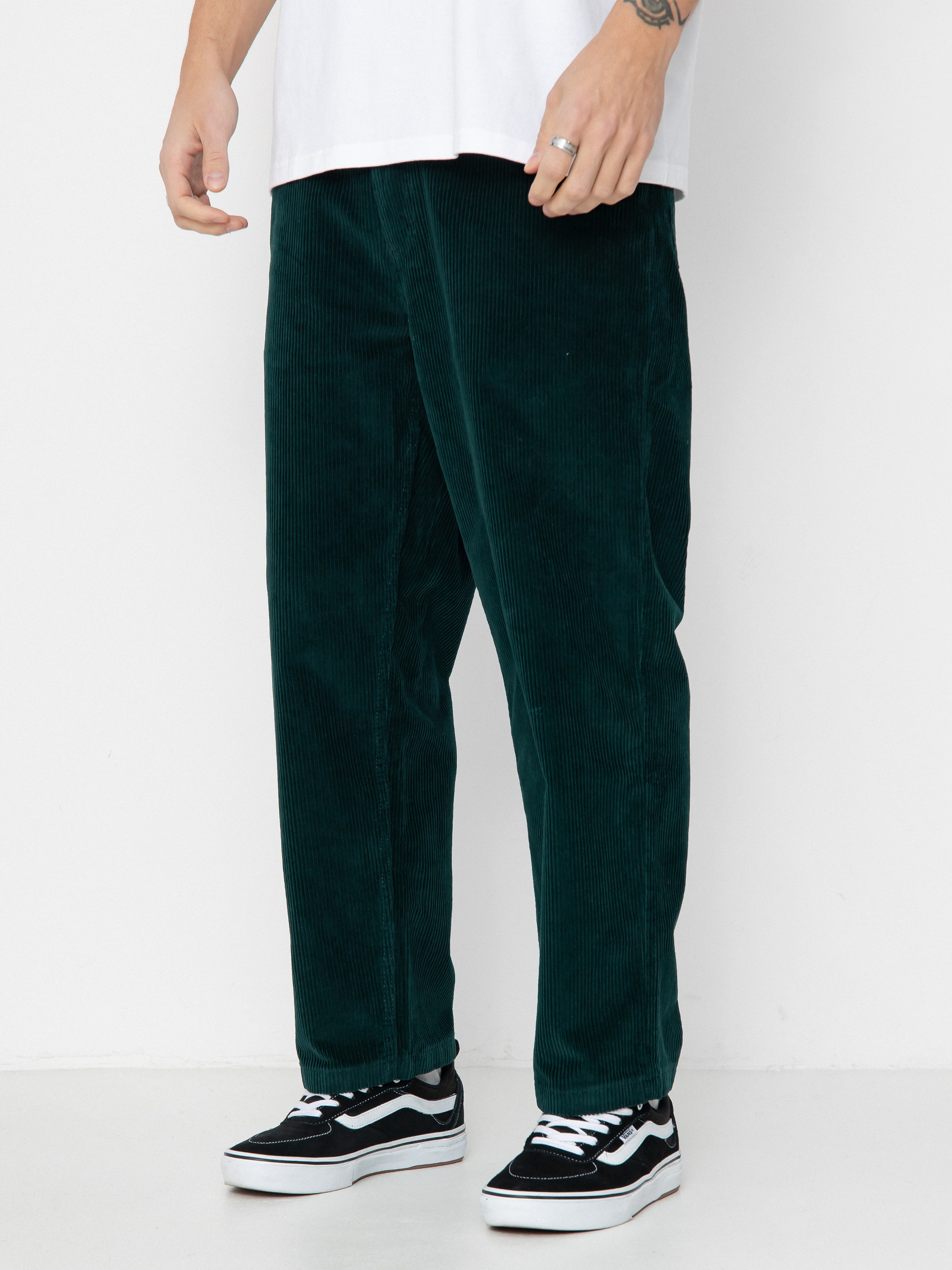 Polar Skate Pants 93! Cord (dark emerald)