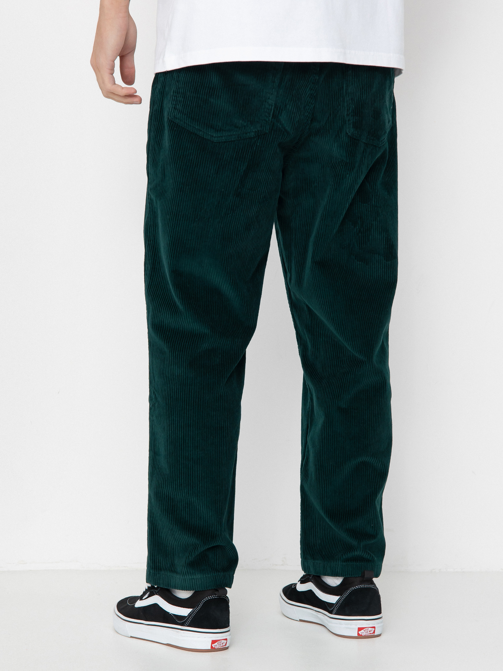 ミプ　ダークグリーンのストレートデニム　polar skate Sサイズ Polar Skate Pants 93! Cord - green (dark emerald)