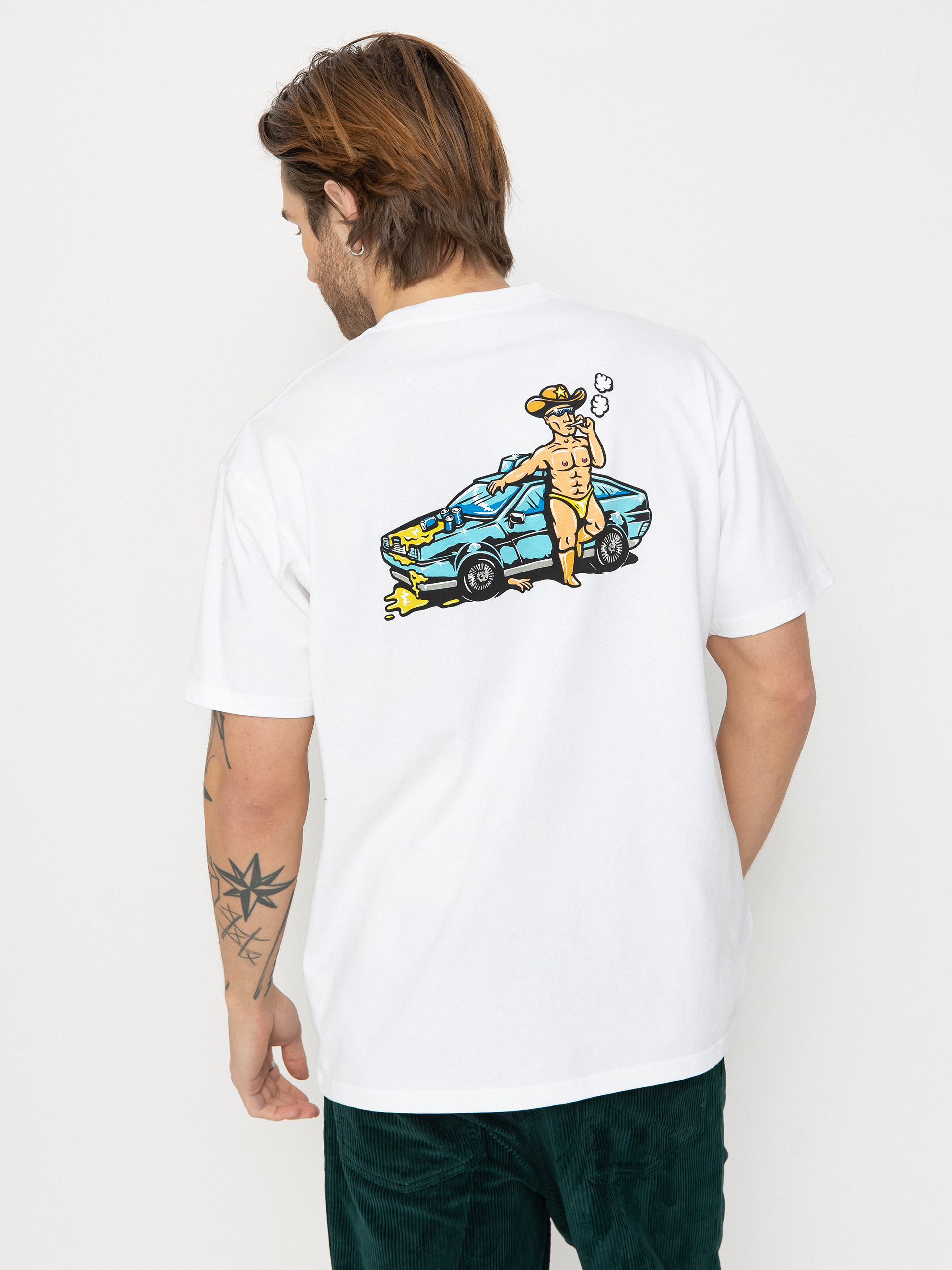 Polar Skate T-Shirt Cowboy Cop (white)