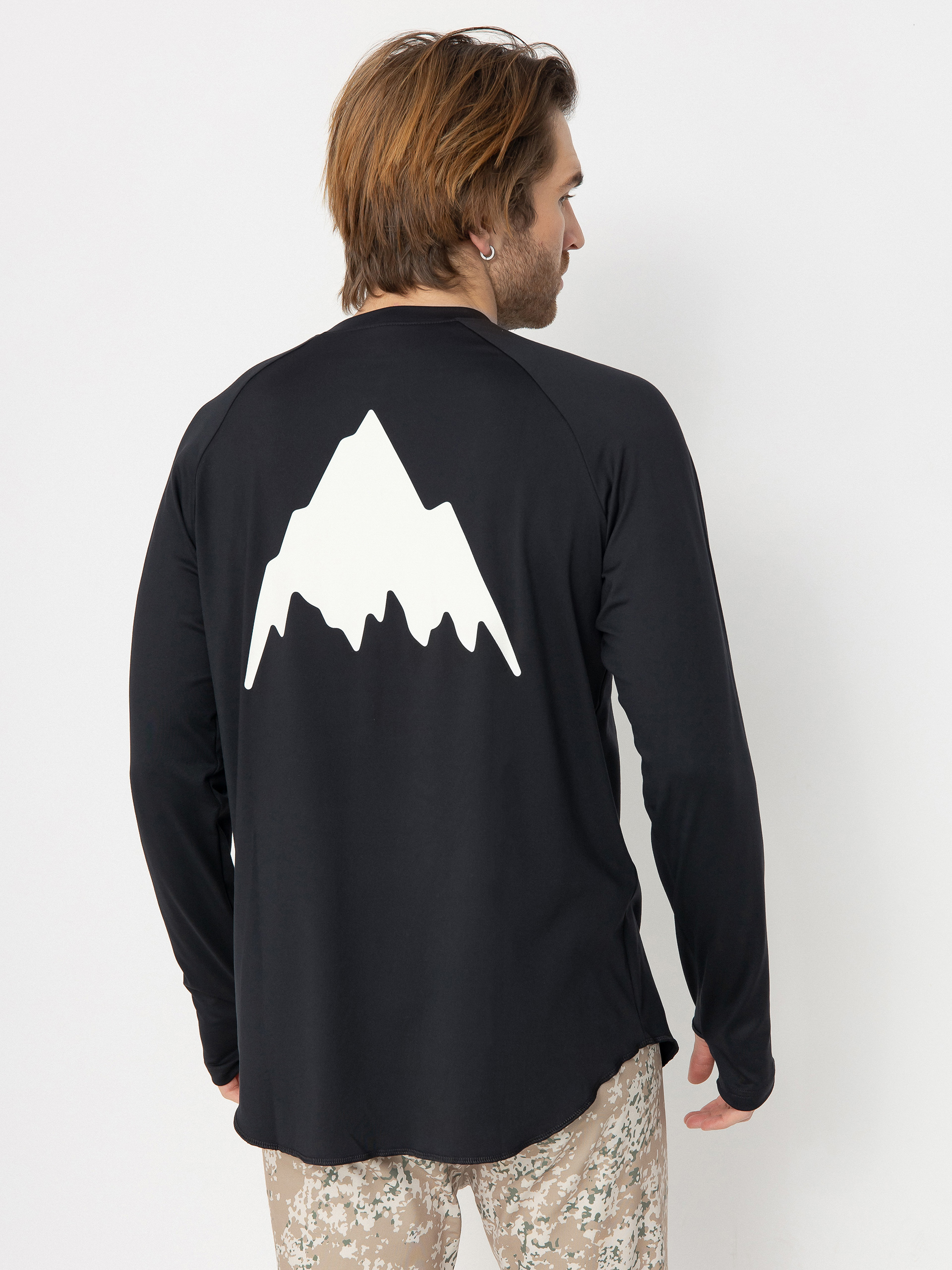 Burton Longsleeve Roadie Tech Midweight Crew (true black)