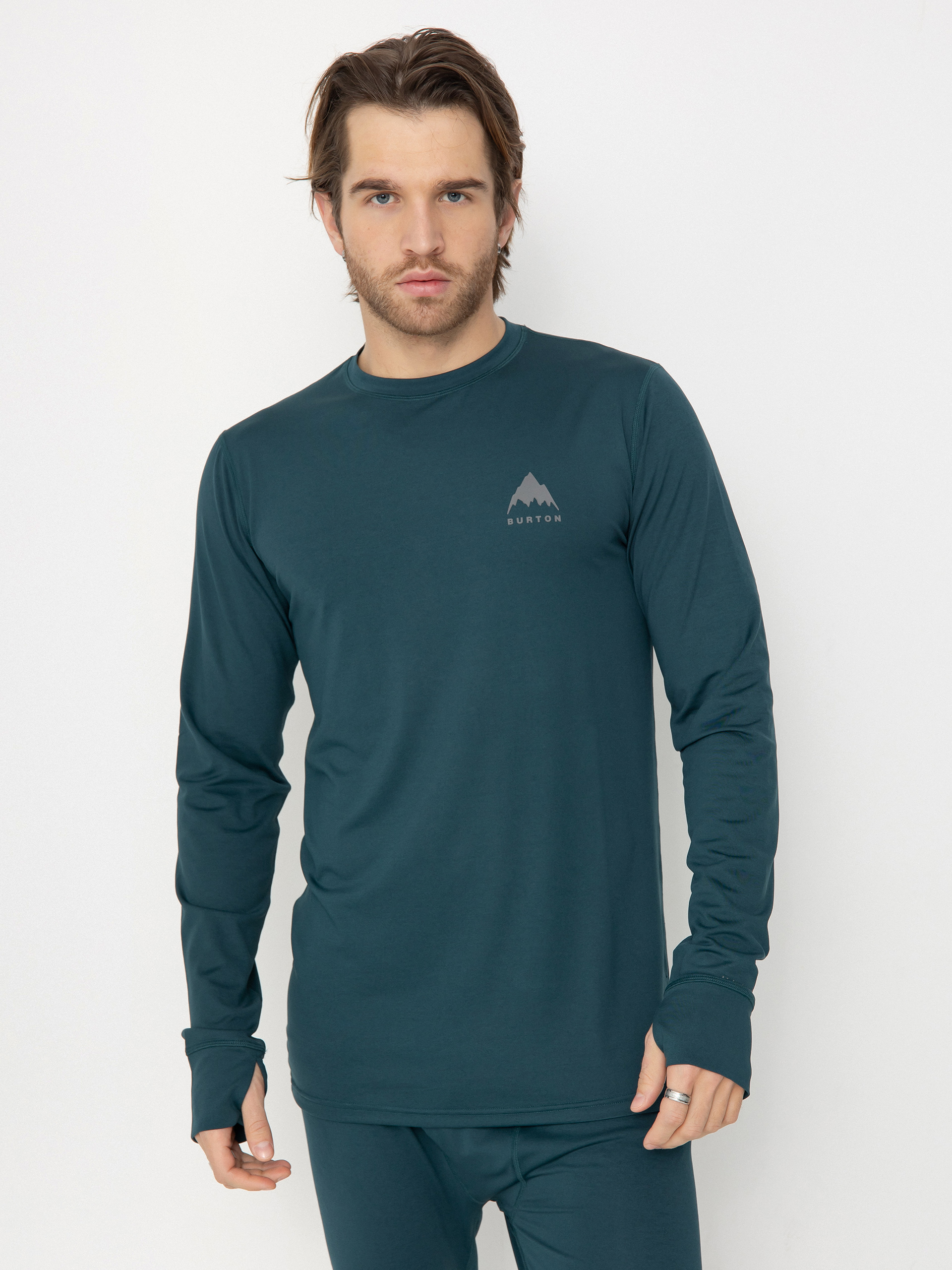 Herren Burton Lightweight X Crew Longsleeve (deep emerald)