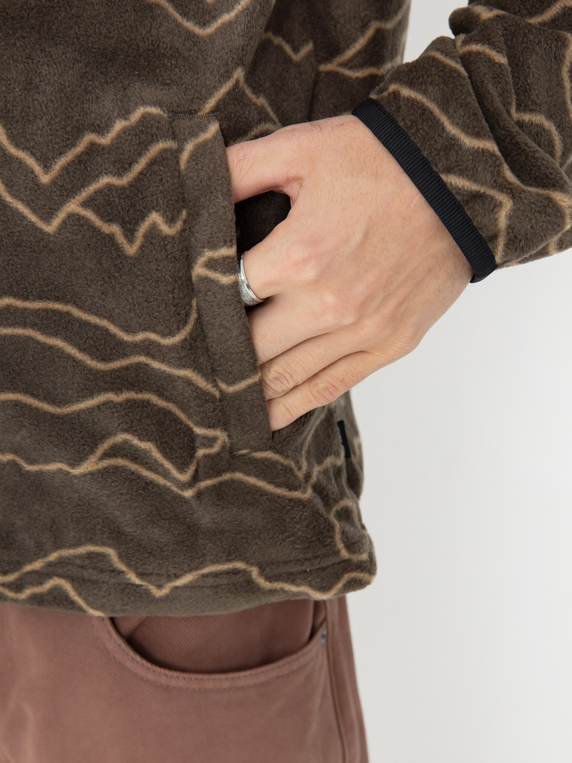 Herren Rip Curl Fleece Jacke Fun Times (rock)