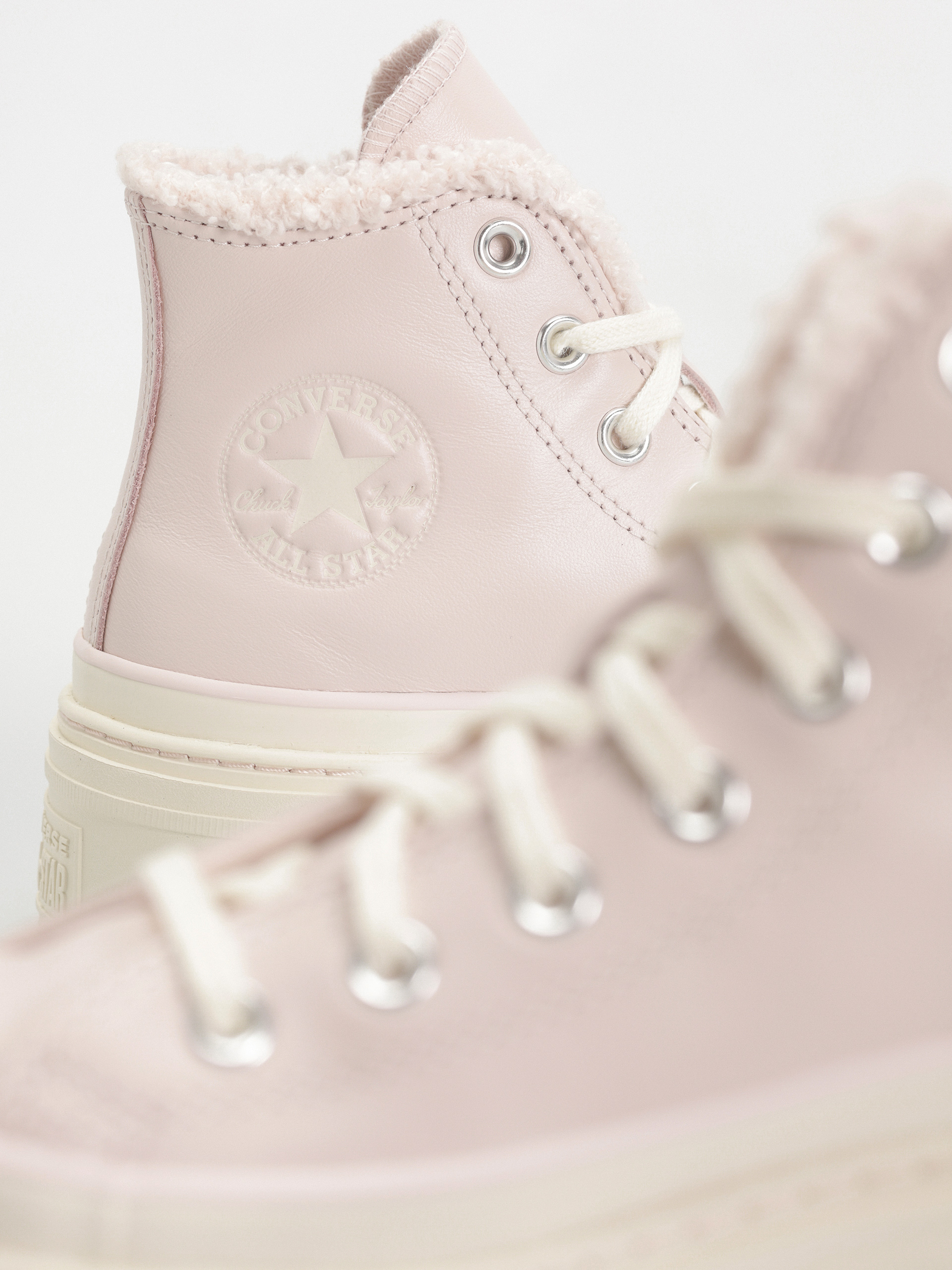 Converse Shoes Chuck Taylor All Star Lugged Heel Sherpa Wmn (blush hush/egret/egret)