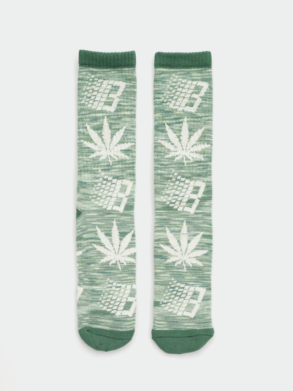 HUF X Bronze Plantlife Marled Socks (green)