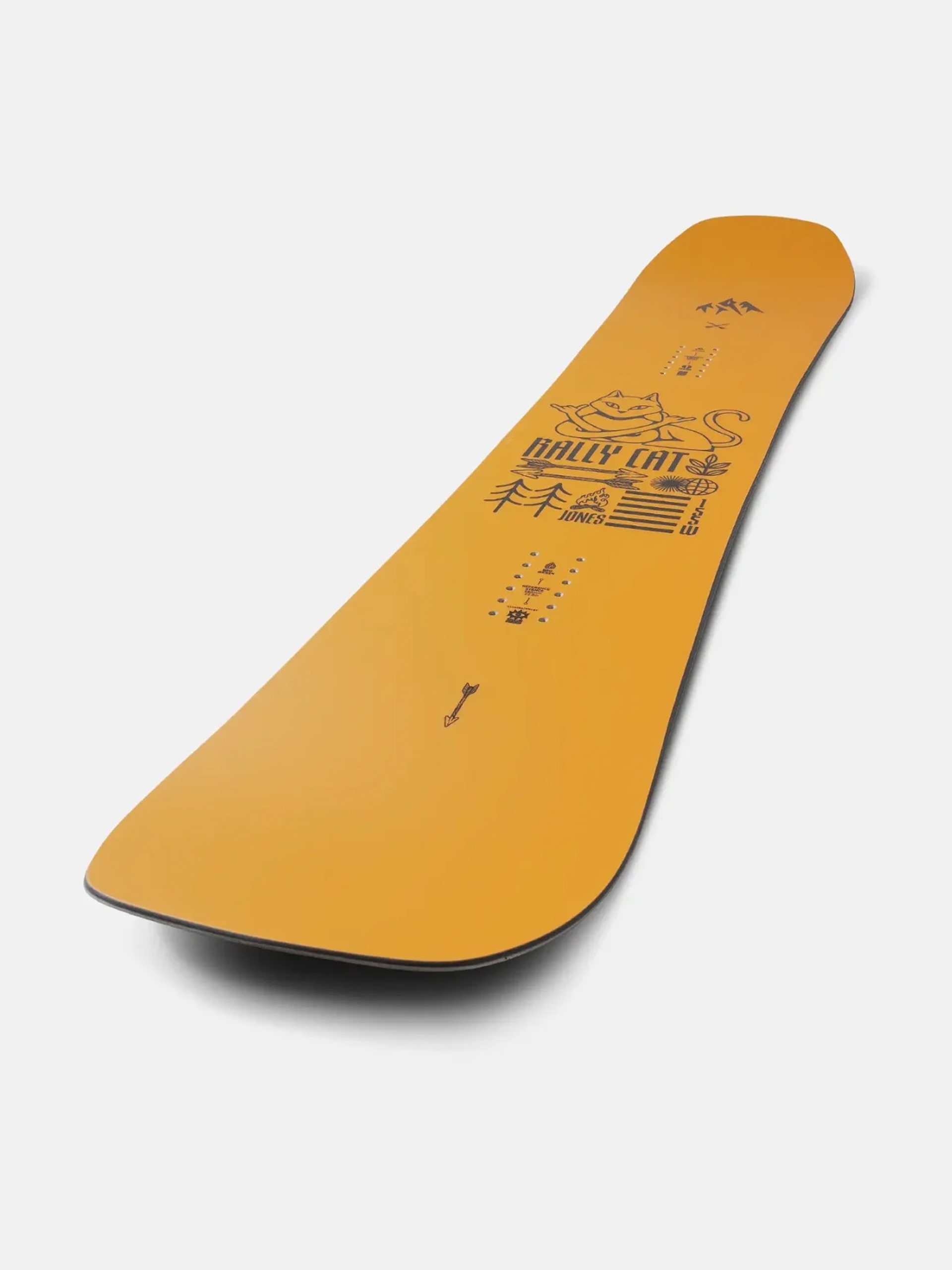 Mens Jones Snowboards Snowboard Rally Cat (orange/black)
