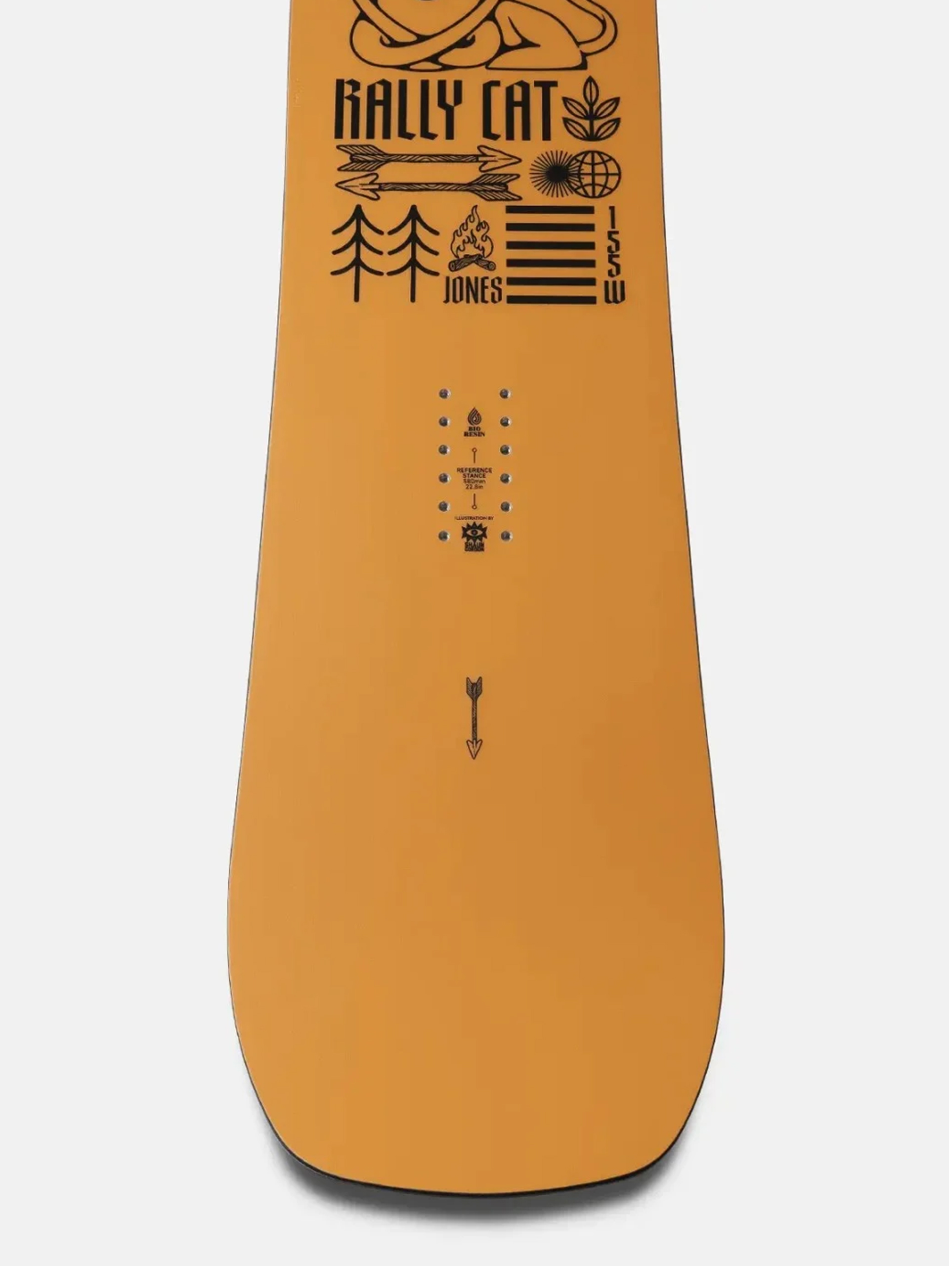 Jones Snowboards Snowboard Rally Cat - orange (orange/black)