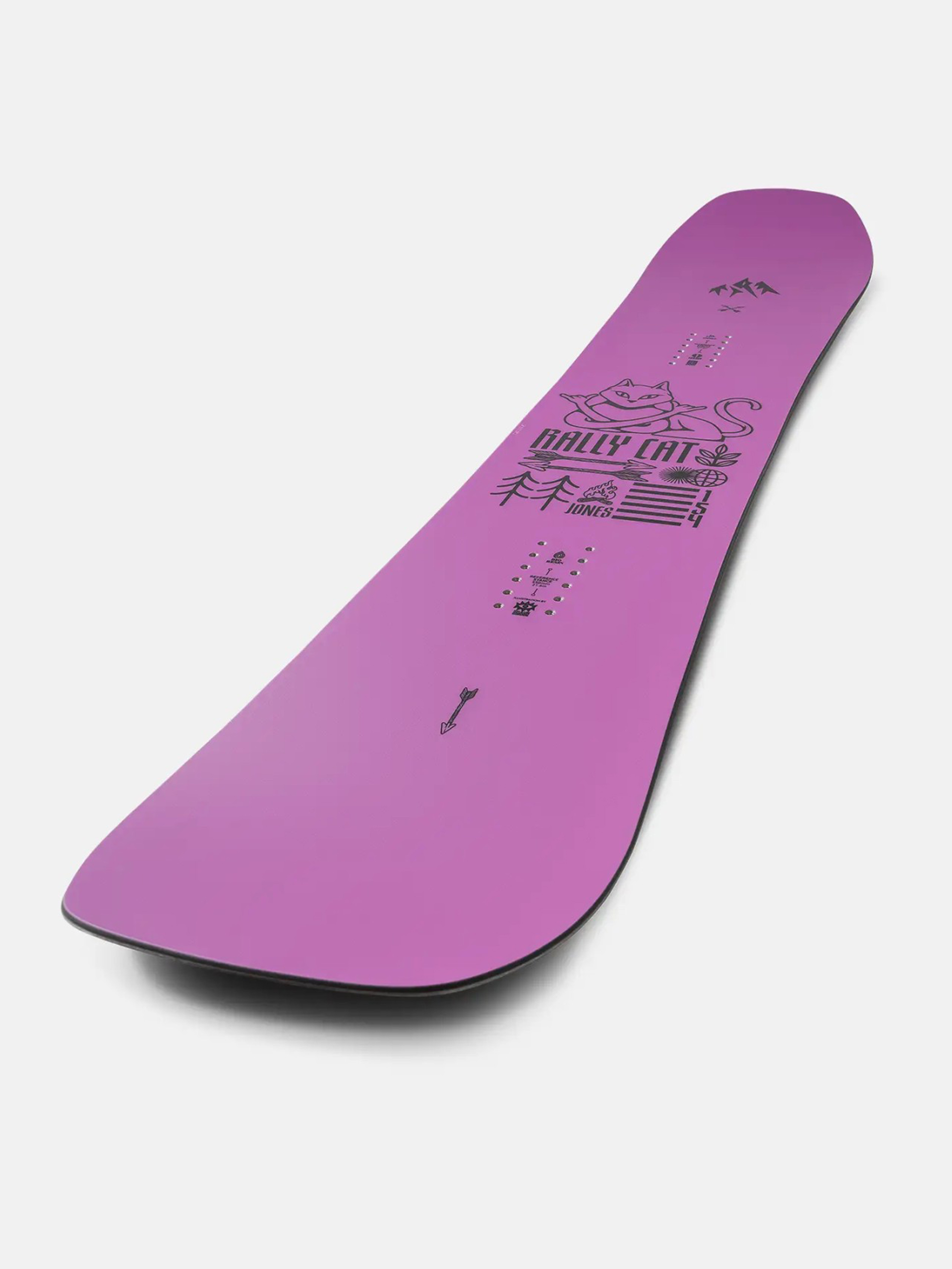Womens Jones Snowboards Snowboard Rally Cat (pink/black)