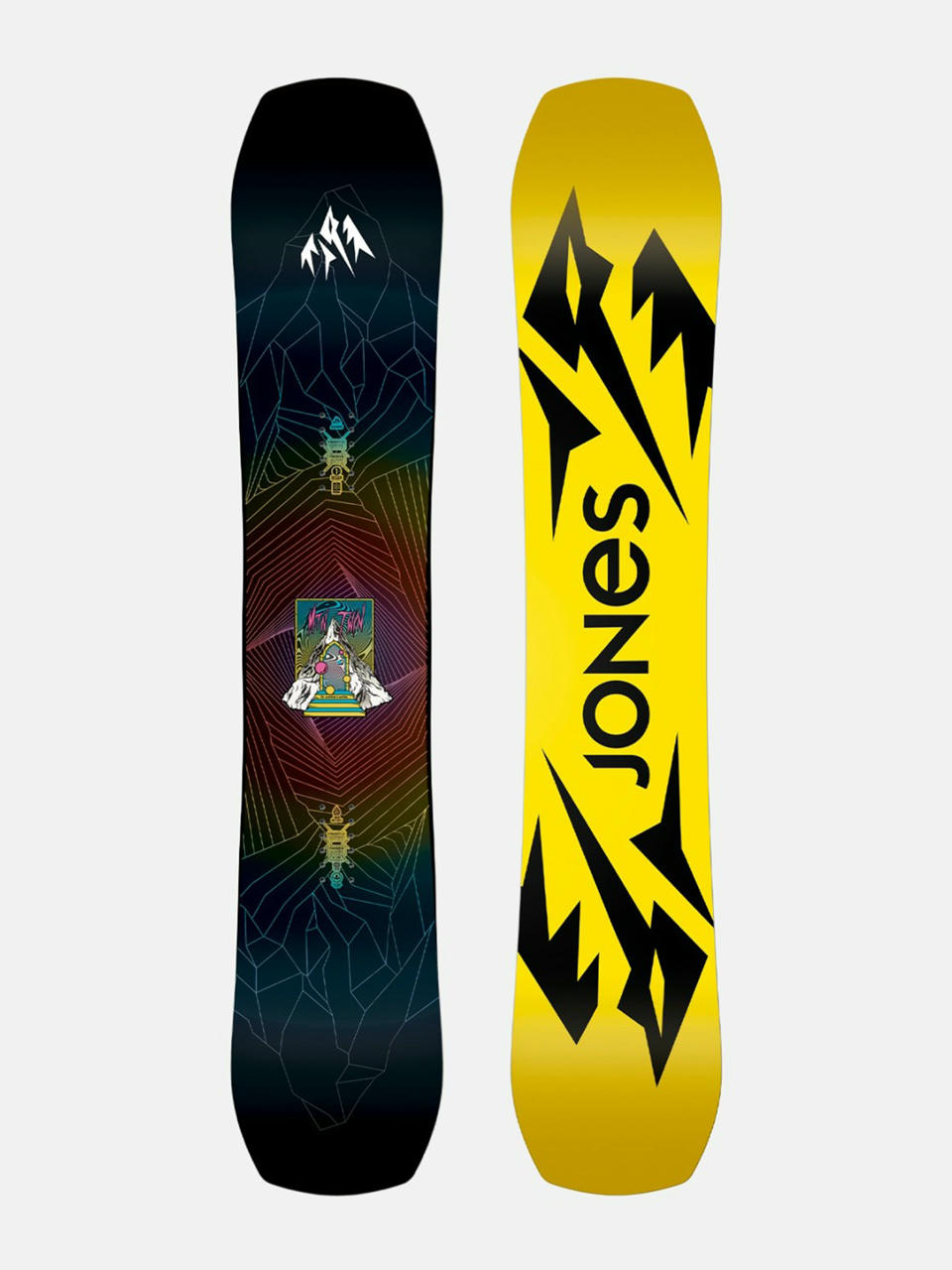 Herren Jones Snowboards Snowboard Mountain Twin (yellow/black)