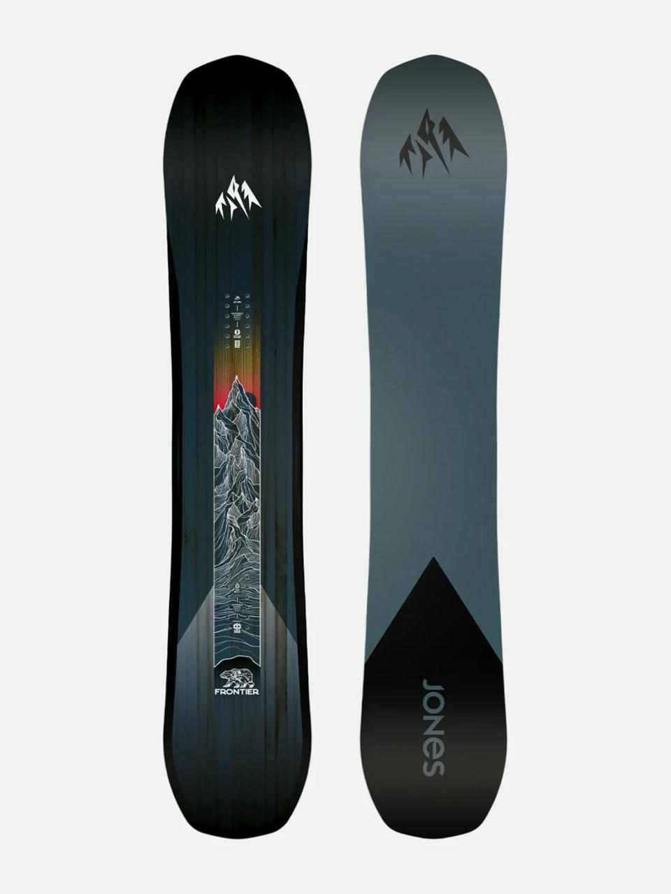 Mens Jones Snowboards Snowboard Frontier (dark teal/black)