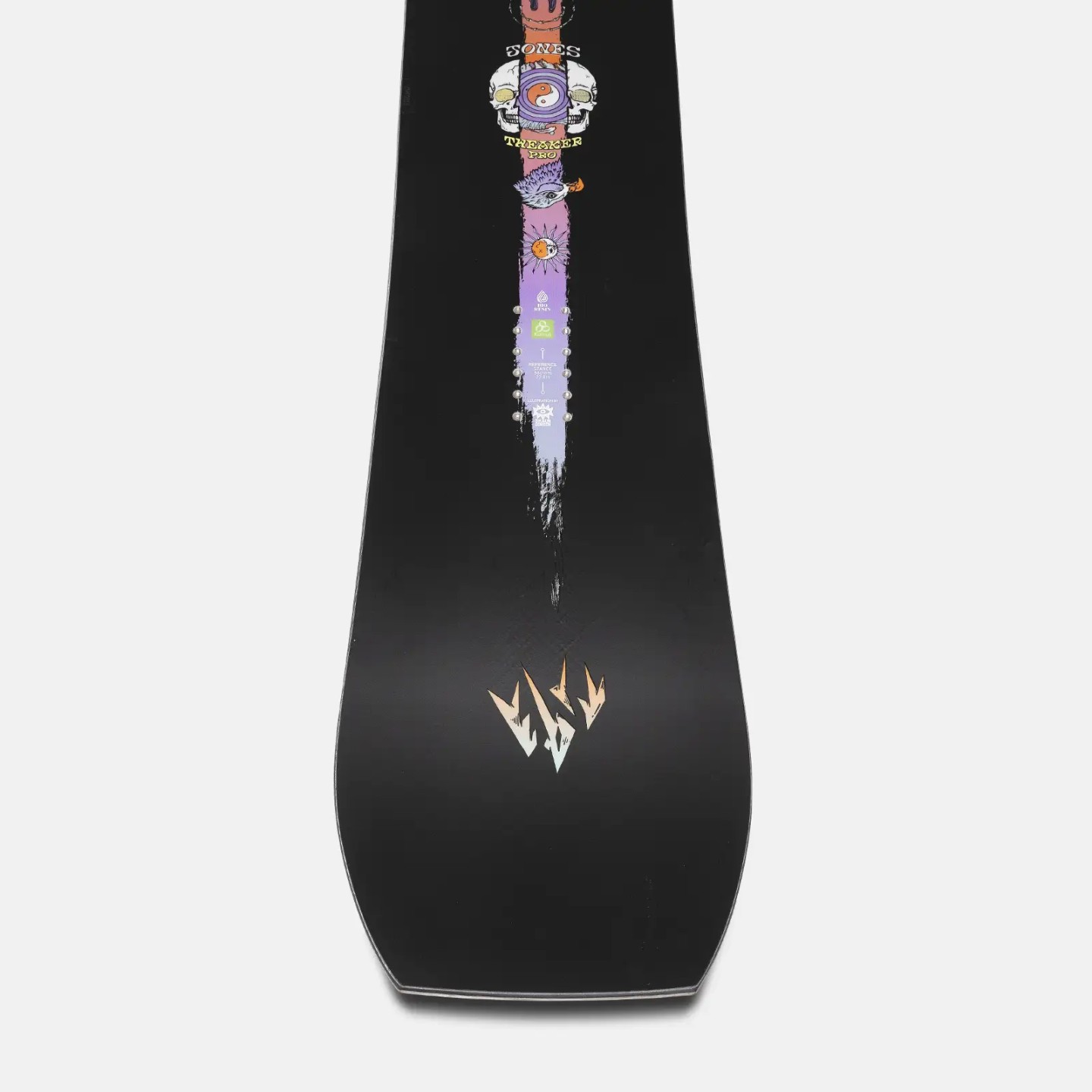 Jones Snowboards Snowboard Tweaker Pro - black (teal/purple/orange)