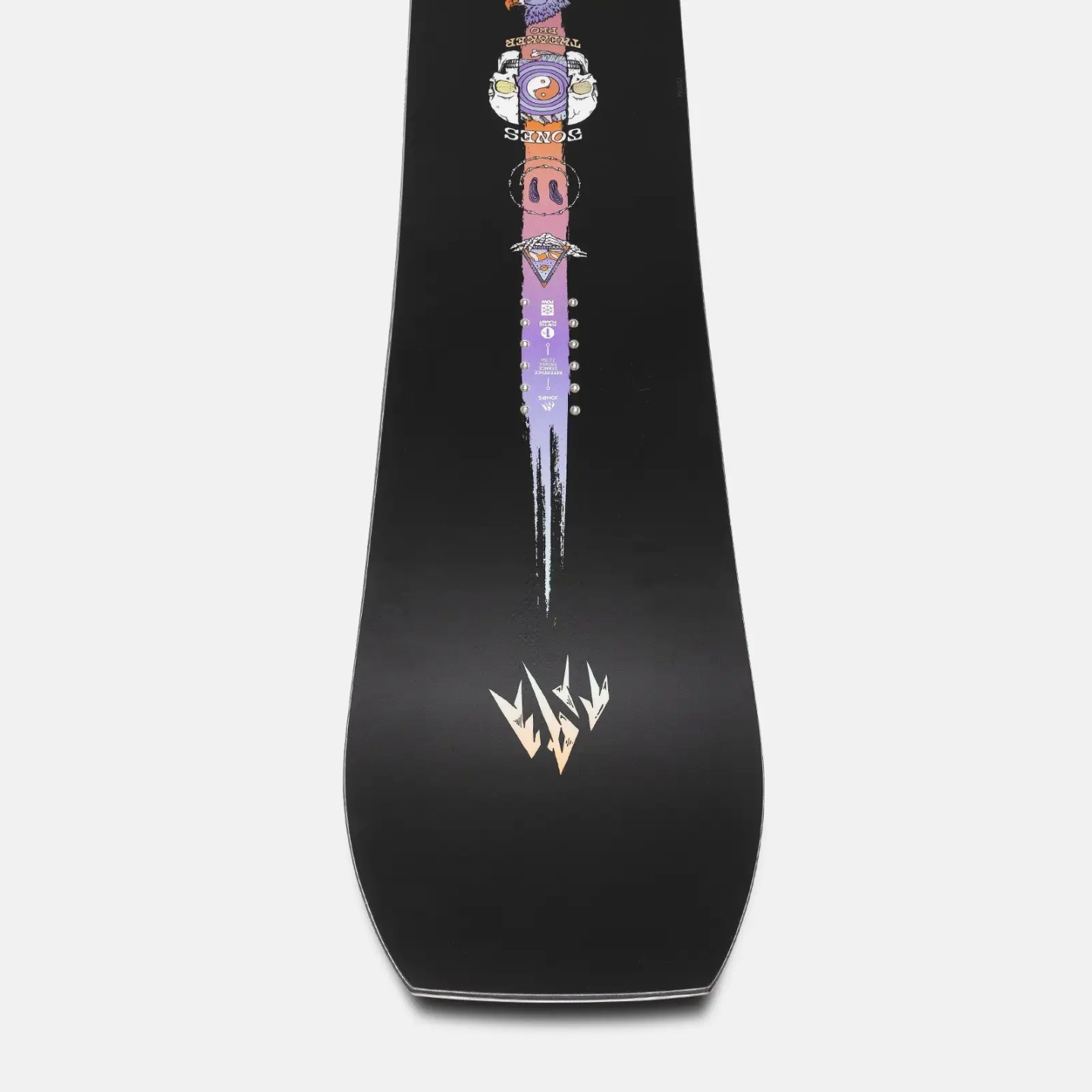 Jones Snowboards Snowboard Tweaker Pro - black (teal/purple/orange)