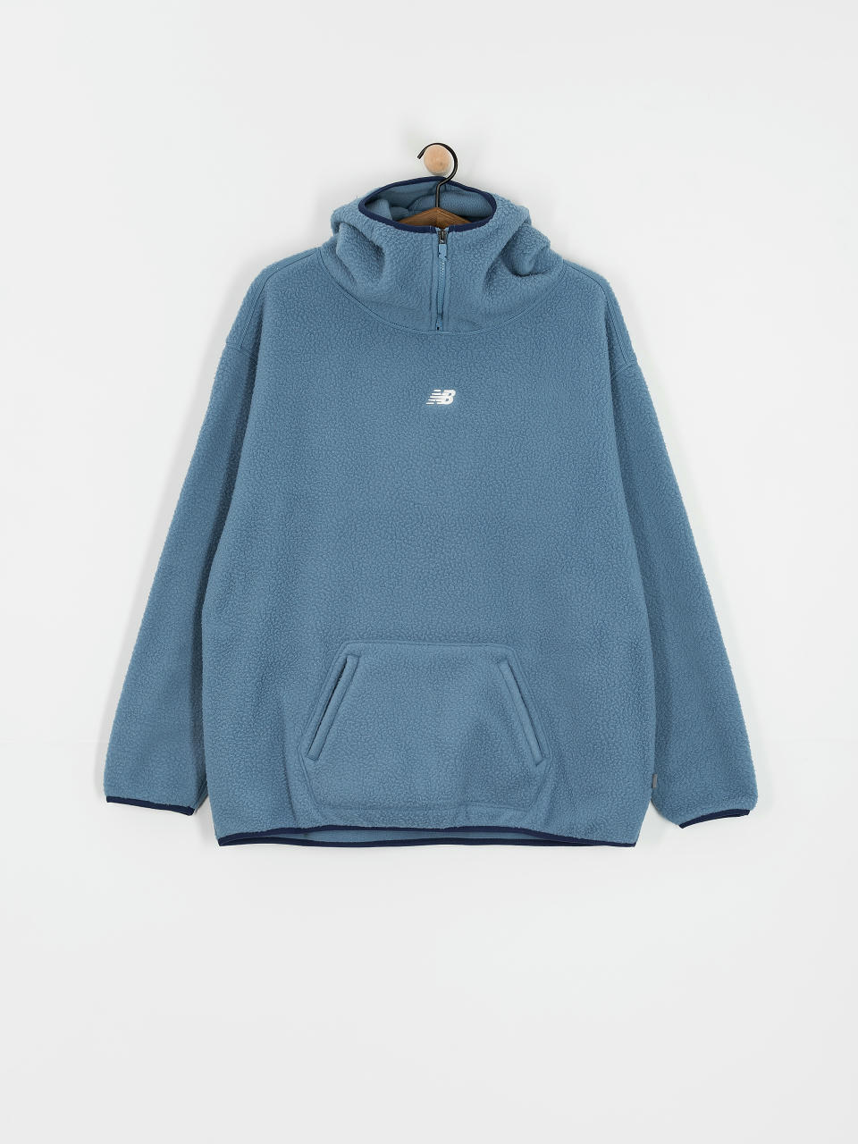 New Balance Hoops Sherpa Top Fleece  (heronblue)