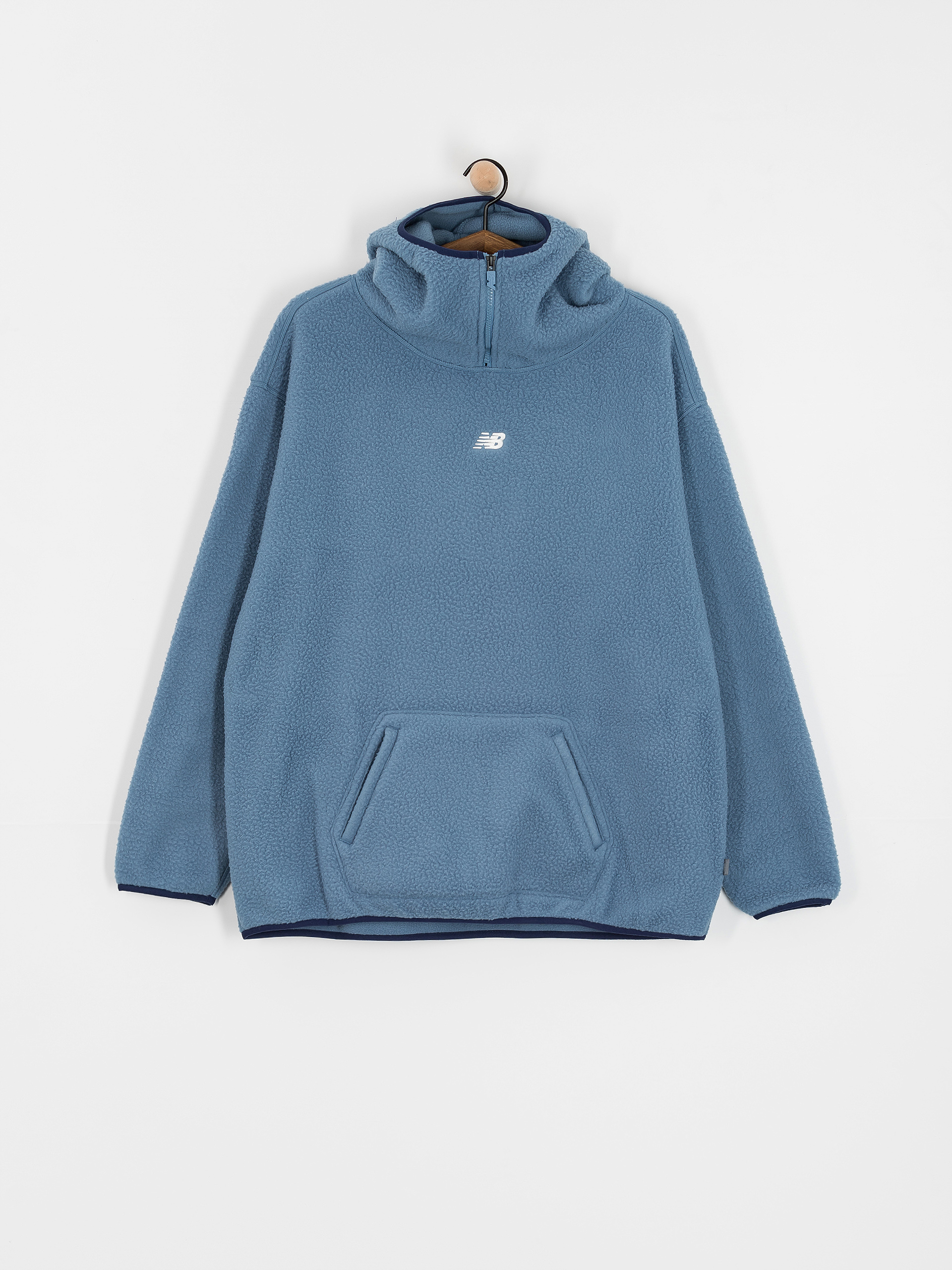 New Balance Hoops Sherpa Top Fleece Jacke (heronblue)