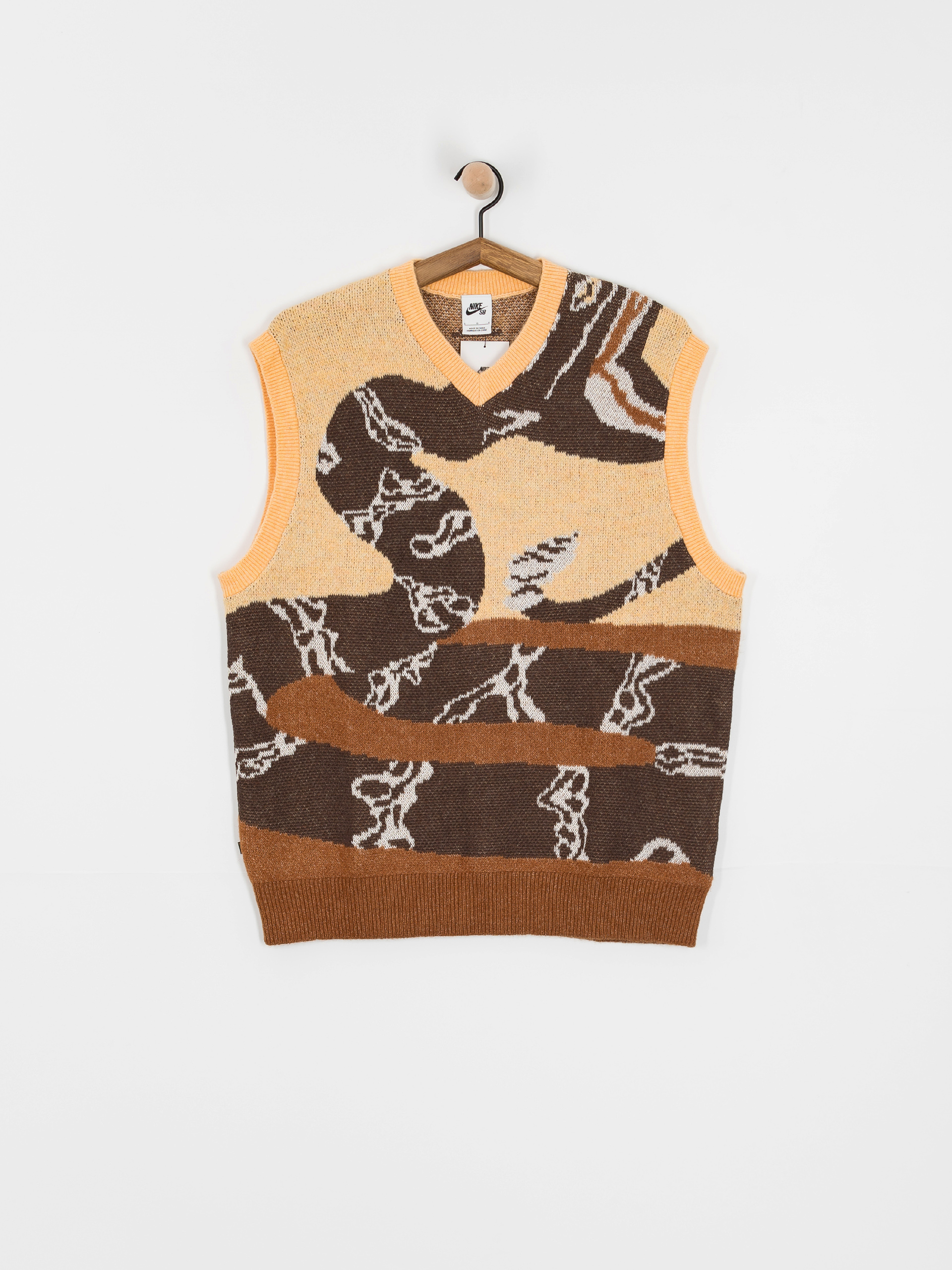 Nike SB SL Sweater Snake Vest (celestial gold/lt british tan)