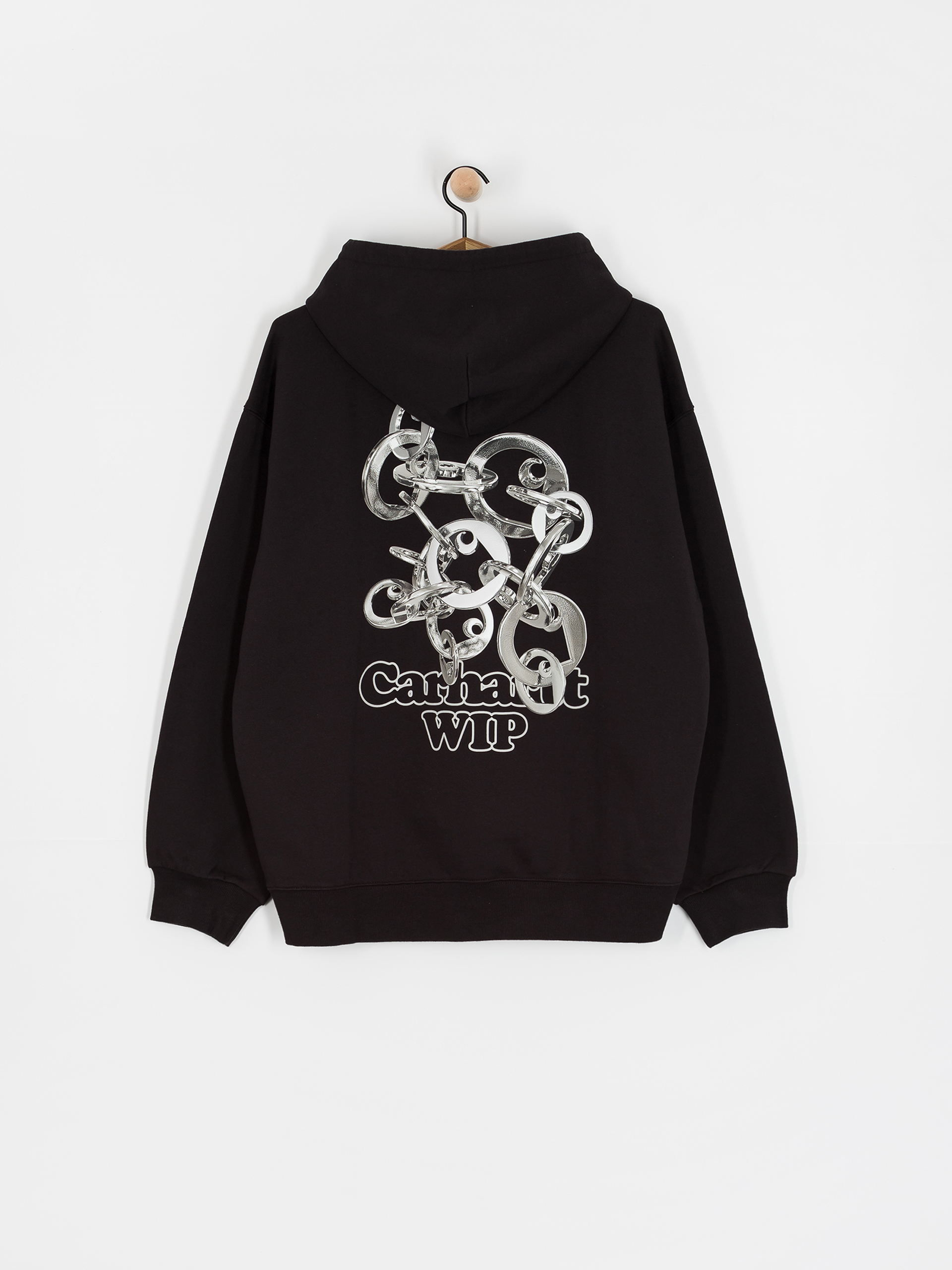 Carhartt WIP Charm Link HD Hoodie (black/silver)