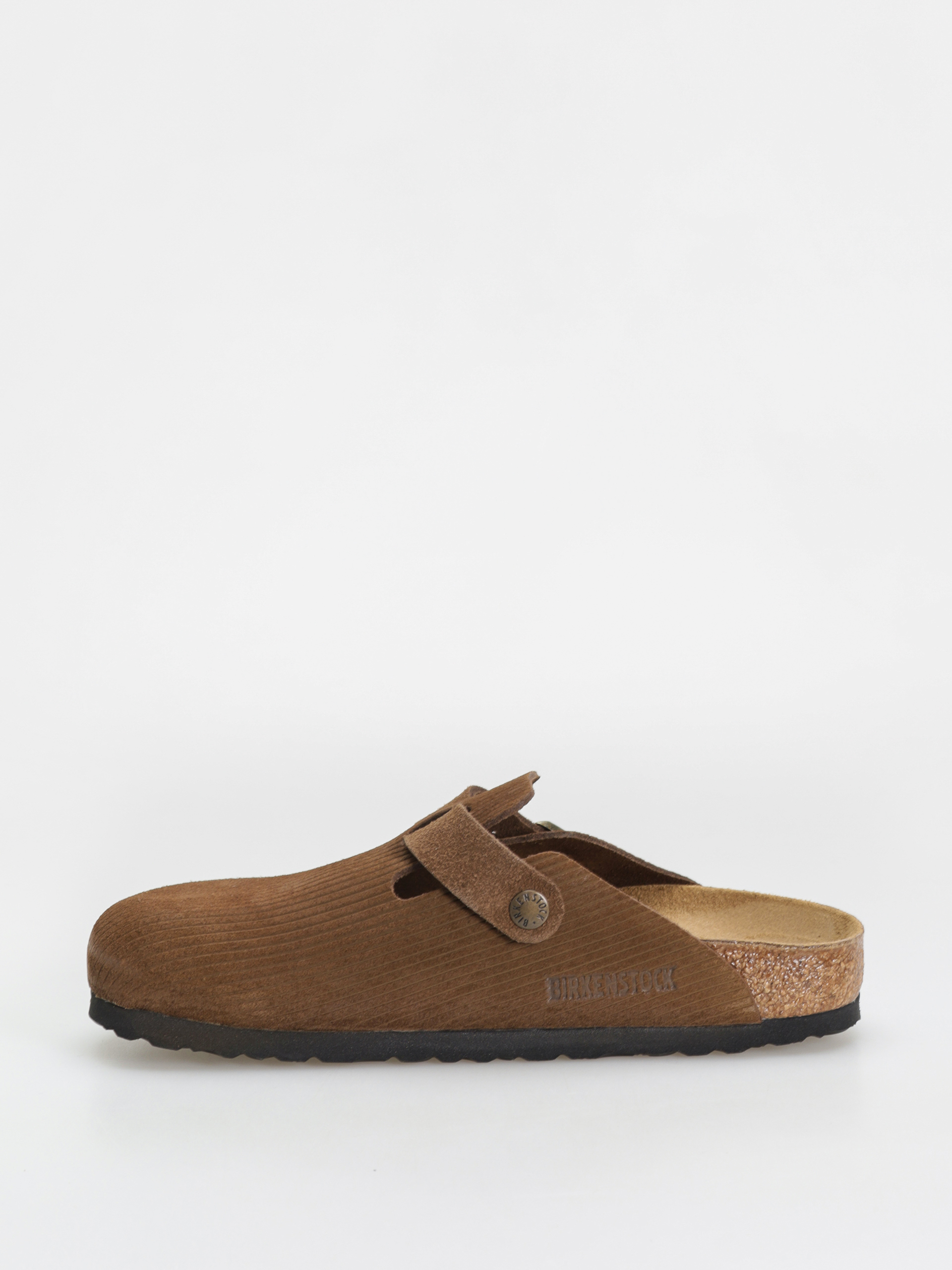 Birkenstock Boston Suede Embossed Narrow Wmn Flip-flops (corduroy dark tea)