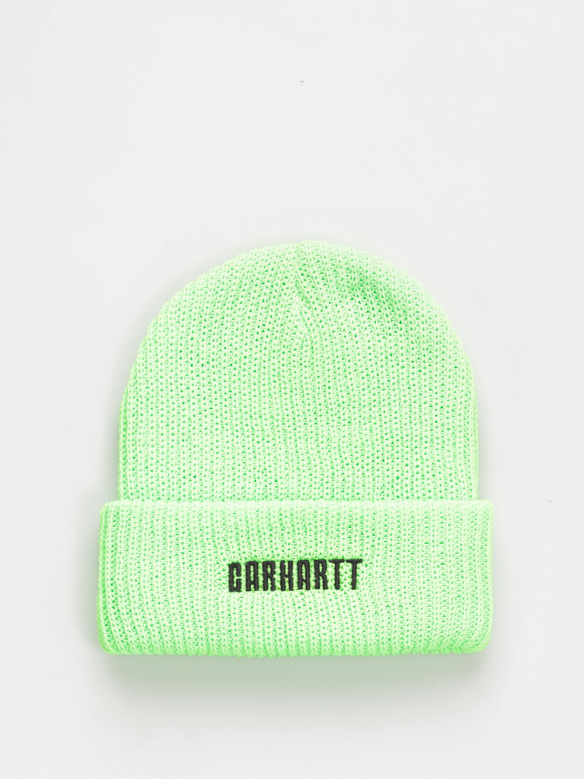 Carhartt WIP Beanie Industry (lumo green/black)