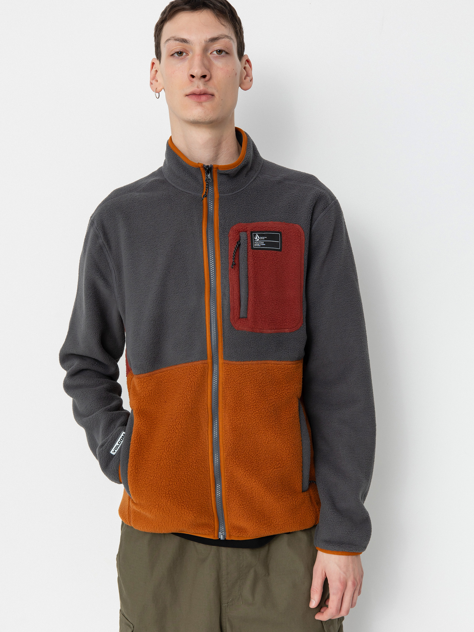 Volcom Active sweatshirt Fleecer Full Zip (charcoal)