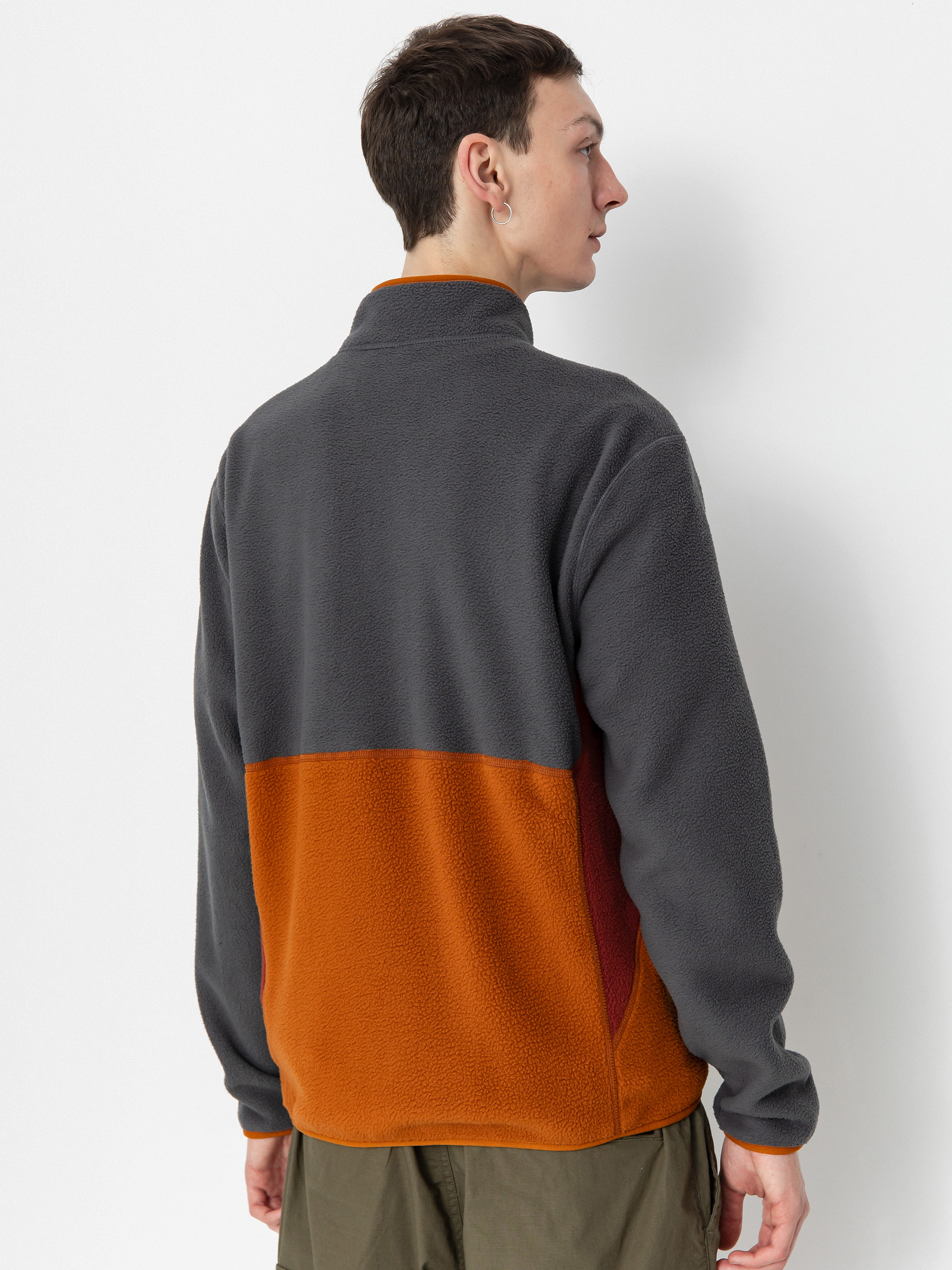 Mens Volcom Active sweatshirt Fleecer Full Zip (charcoal)