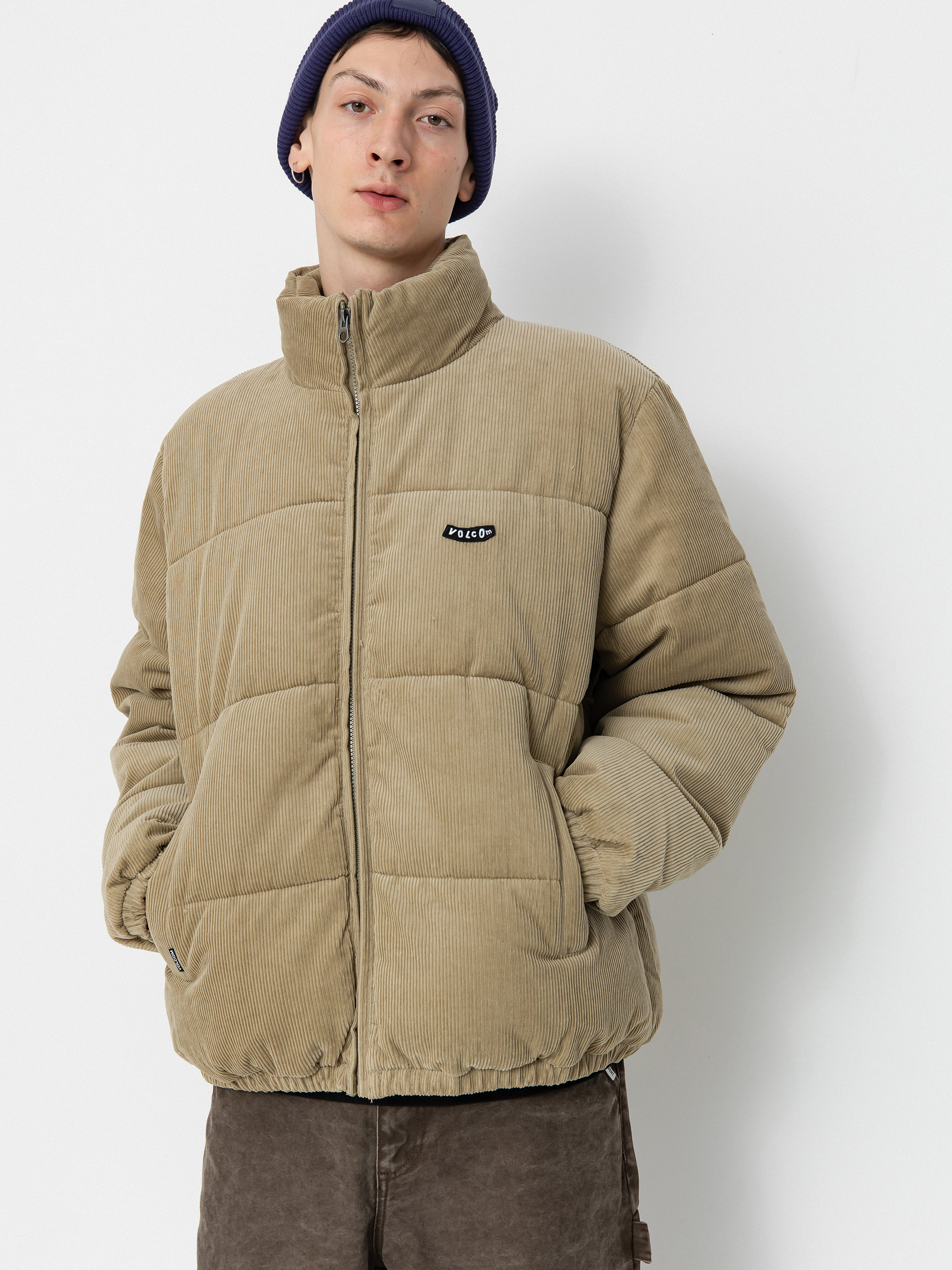 FEELS. OVERSIZEDWOOLCOAT LIGHT BROWN上杉柊平 Volcom Jacket Walltz Cord - beige (khaki)