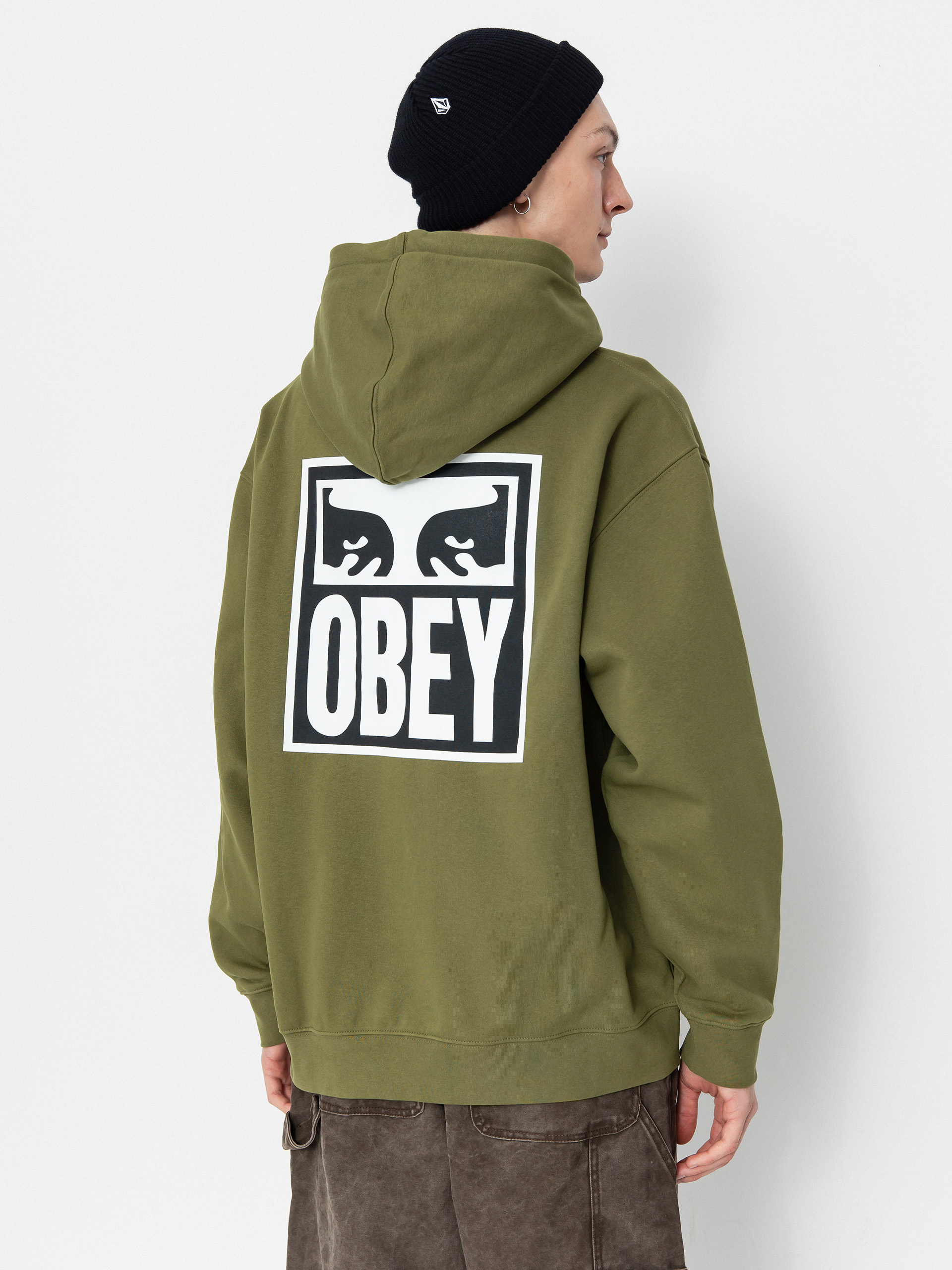 OBEY Eyes Icon HD Hoodie (moss green)