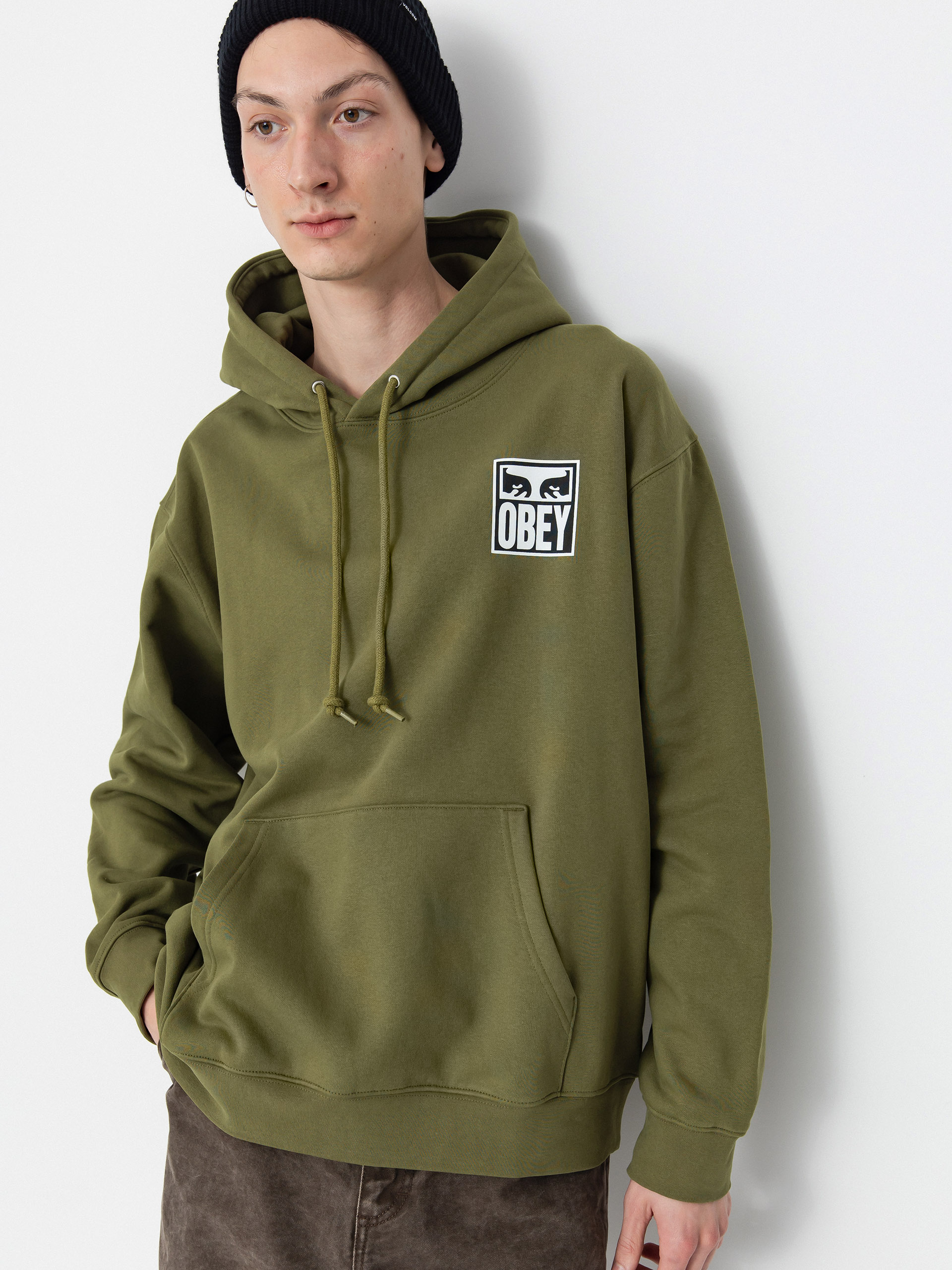 OBEY Eyes Icon HD Hoodie (moss green)