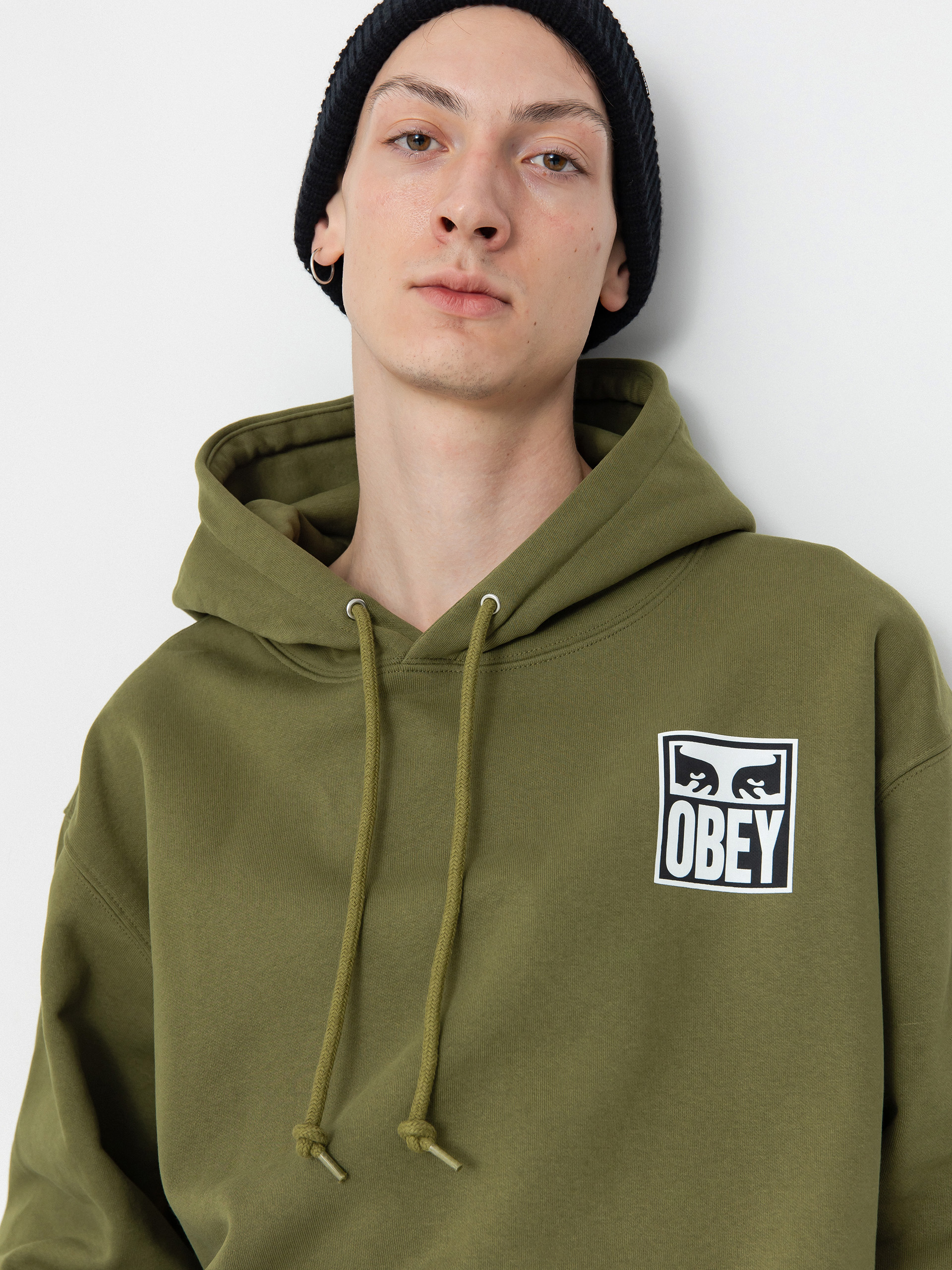 OBEY Eyes Icon HD Hoodie (moss green)